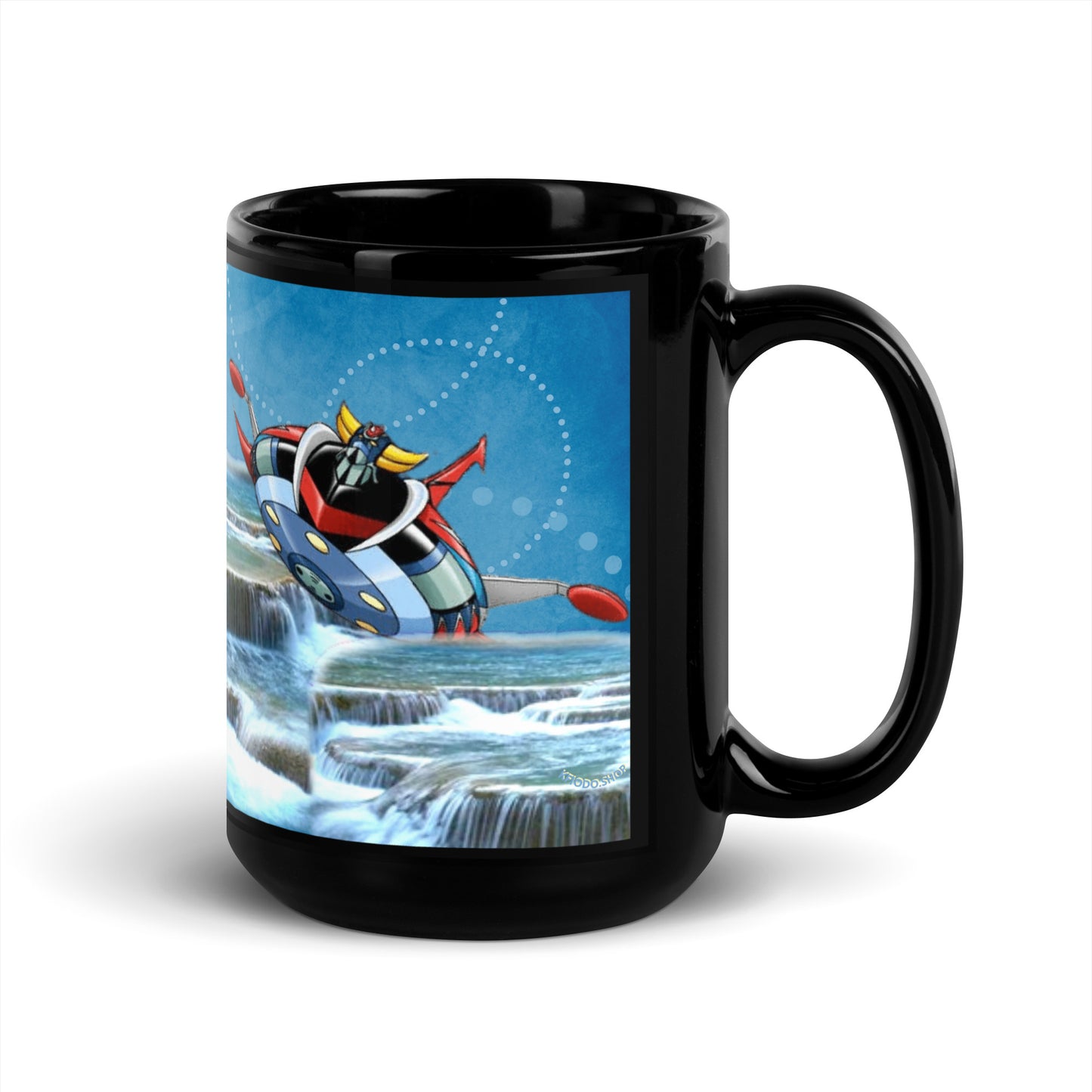 Mug brillant noir KFIODO #1- idole
