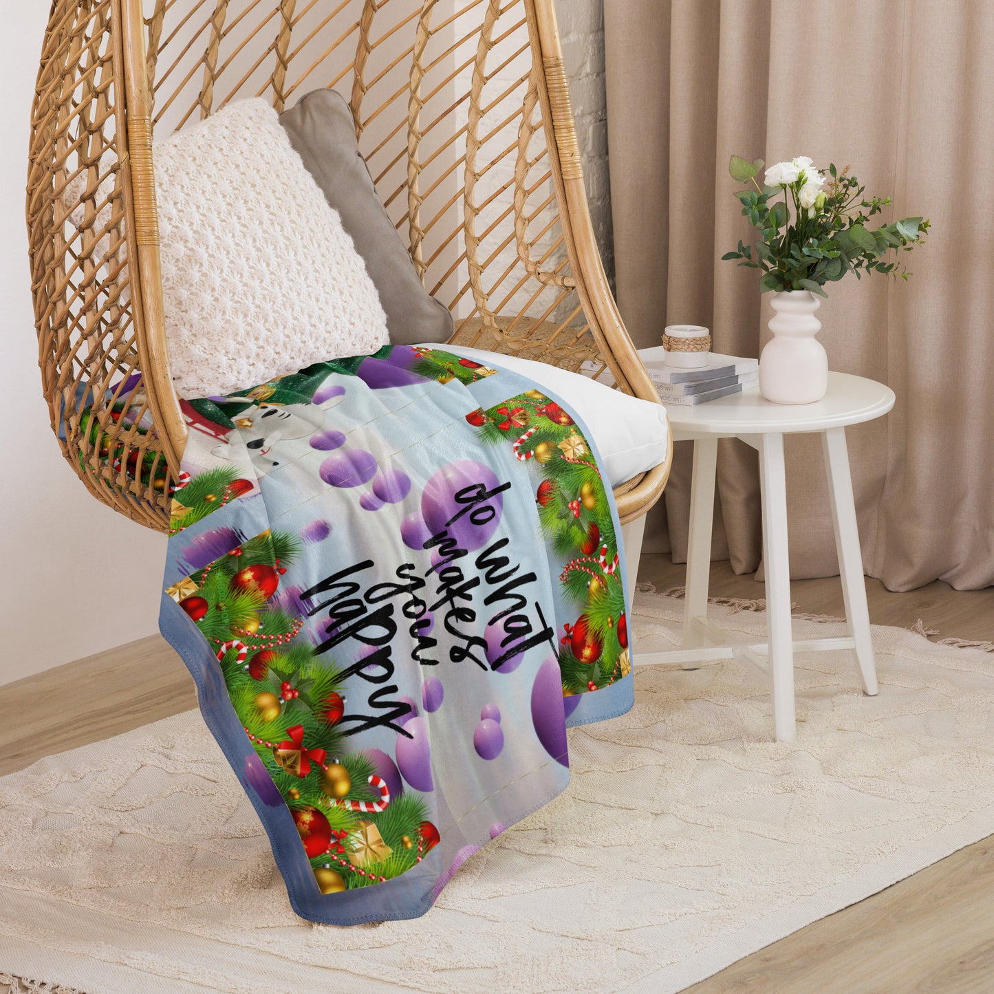 Couverture en Sherpa Betty *Noël #8 KFIODO.