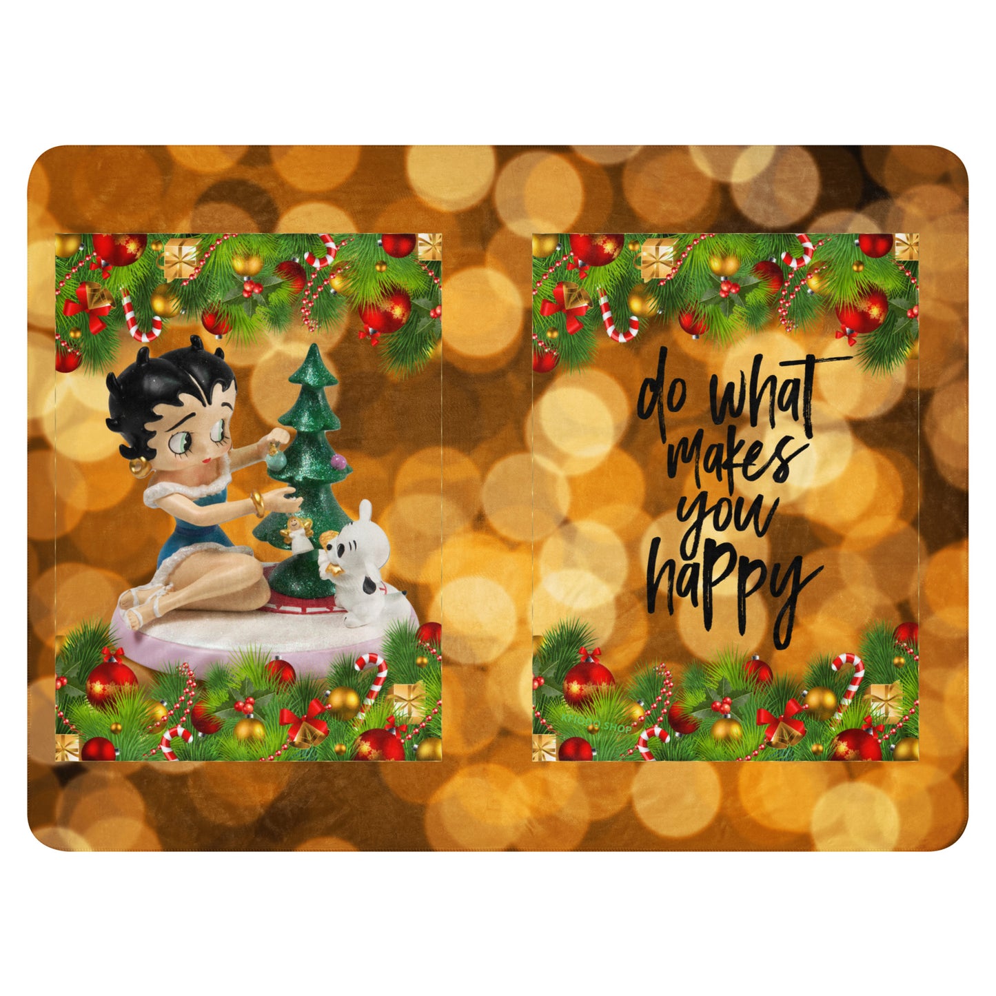 Couverture en Sherpa Betty *Noël #6 KFIODO.