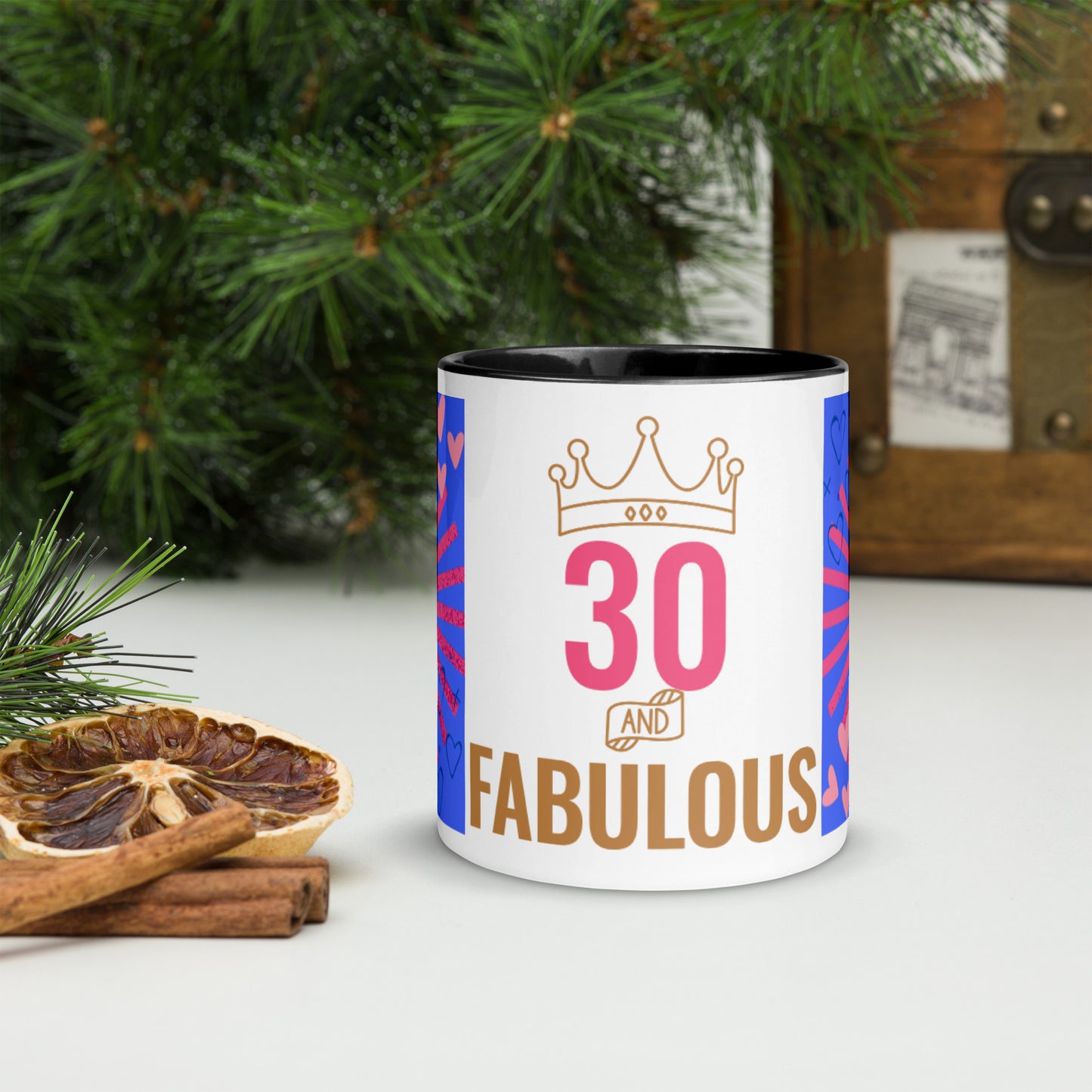 Mug *J* à Intérieur Coloré