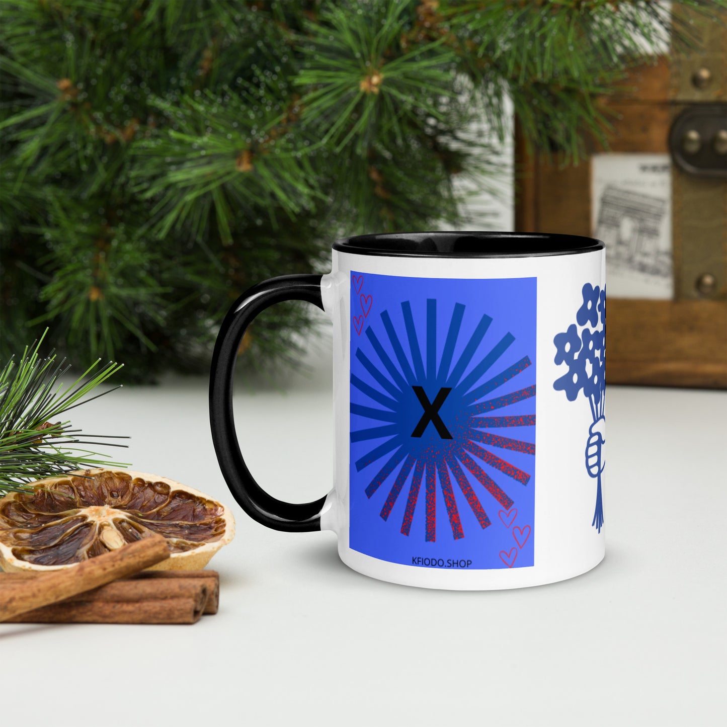 Mug *X à Intérieur Coloré