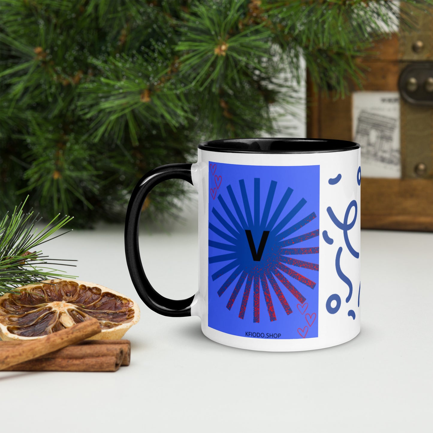 Mug *V à Intérieur Coloré