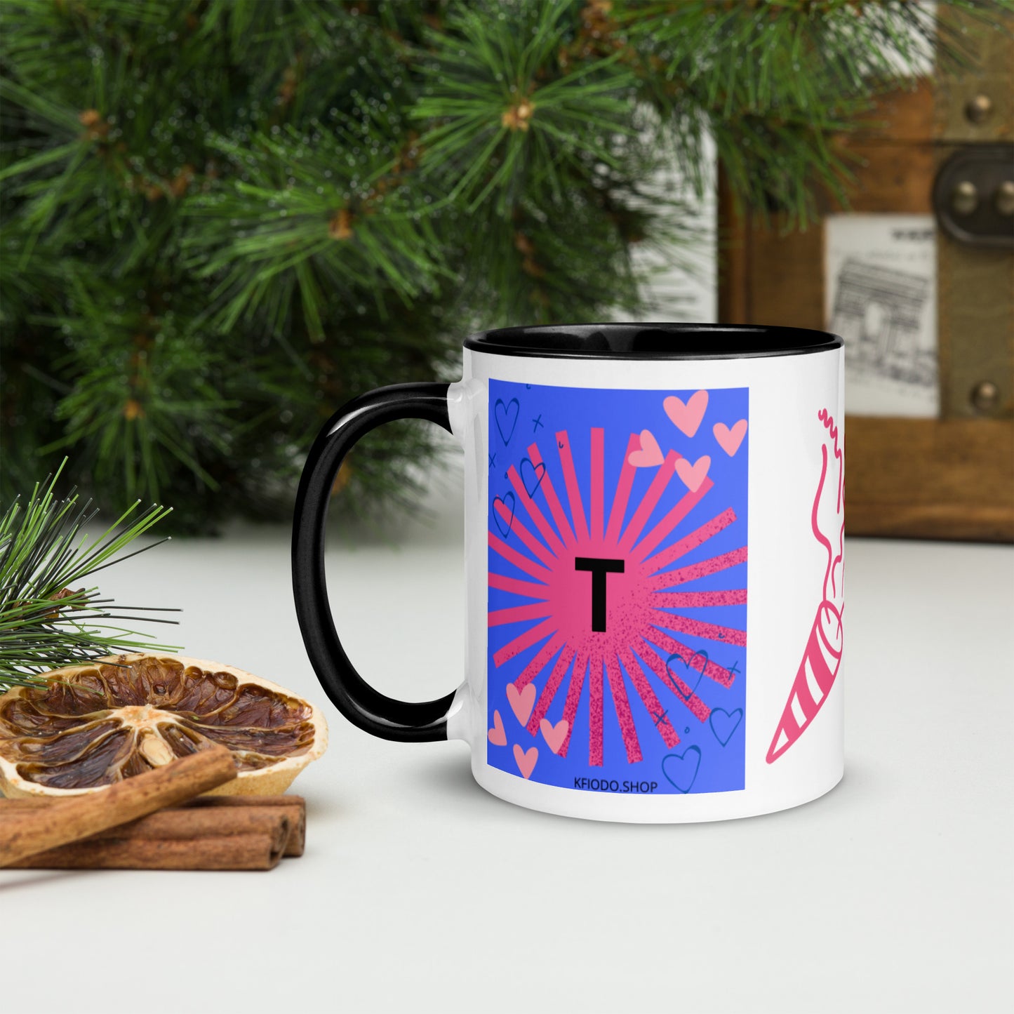 Mug *T* à Intérieur Coloré