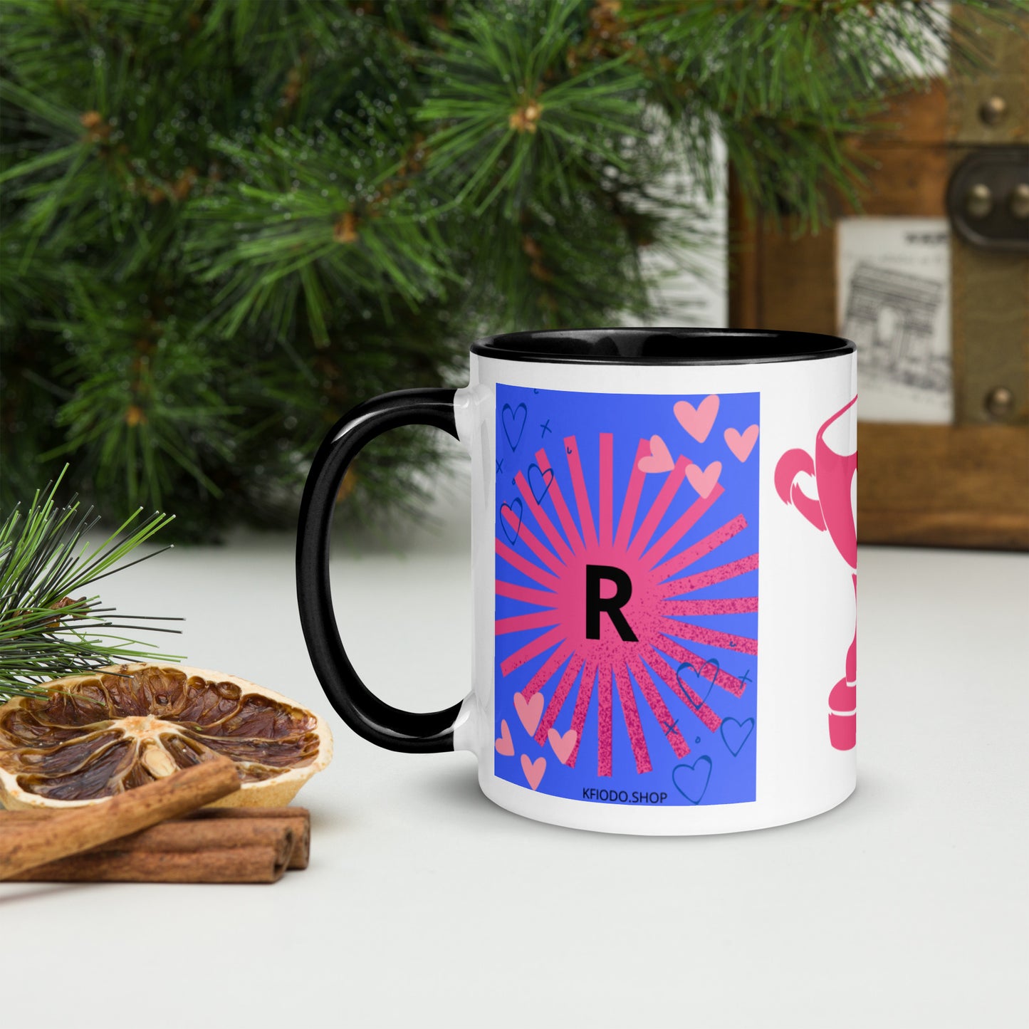 Mug *R* à Intérieur Coloré