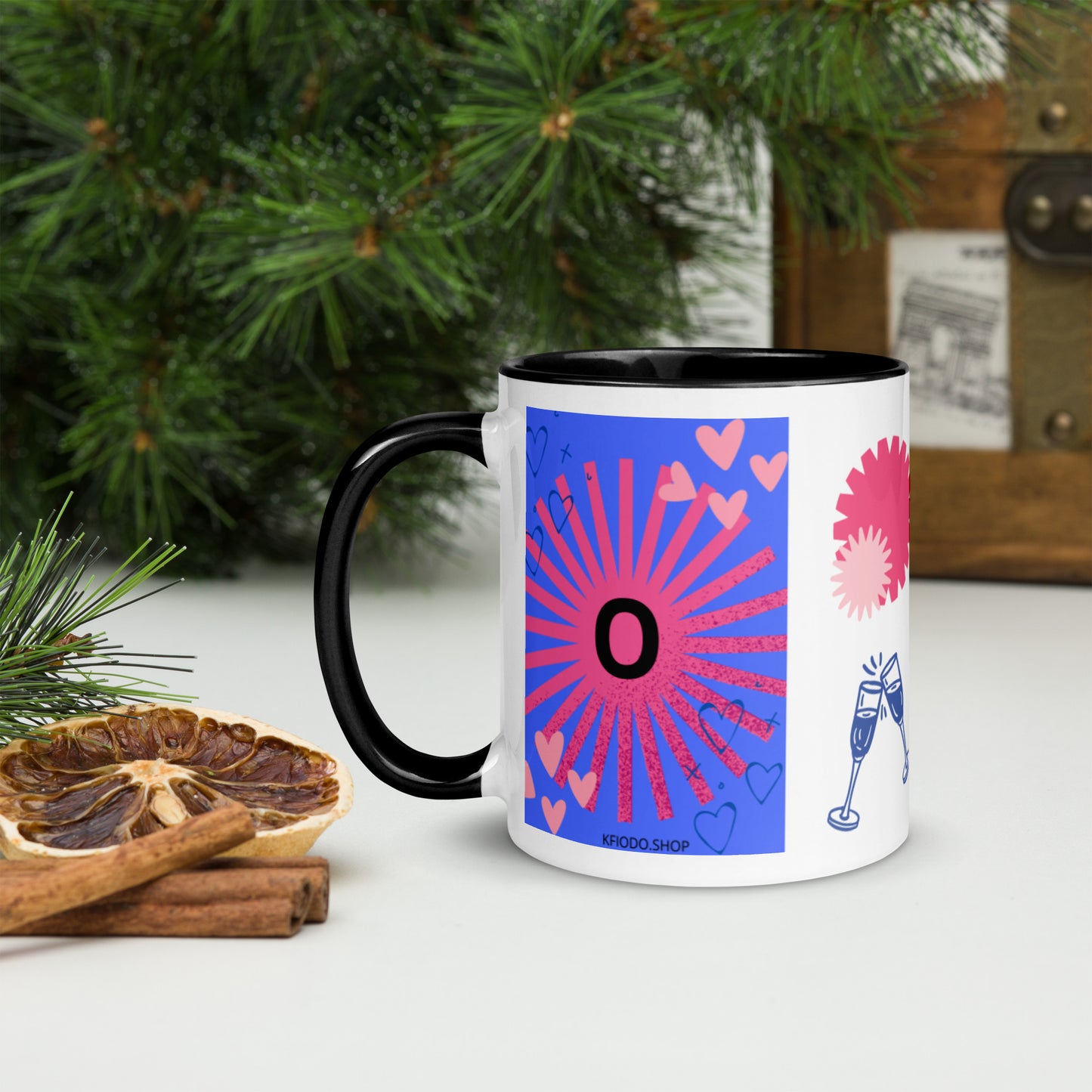 Mug *O* à Intérieur Coloré