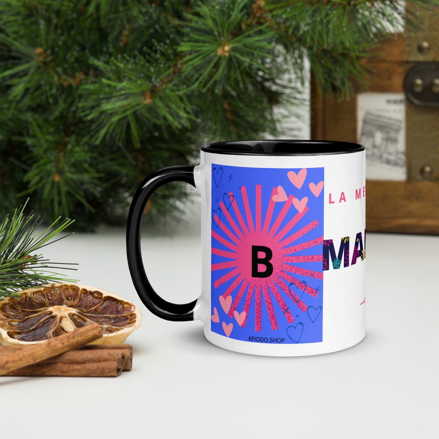 Mug *B* à Intérieur Coloré