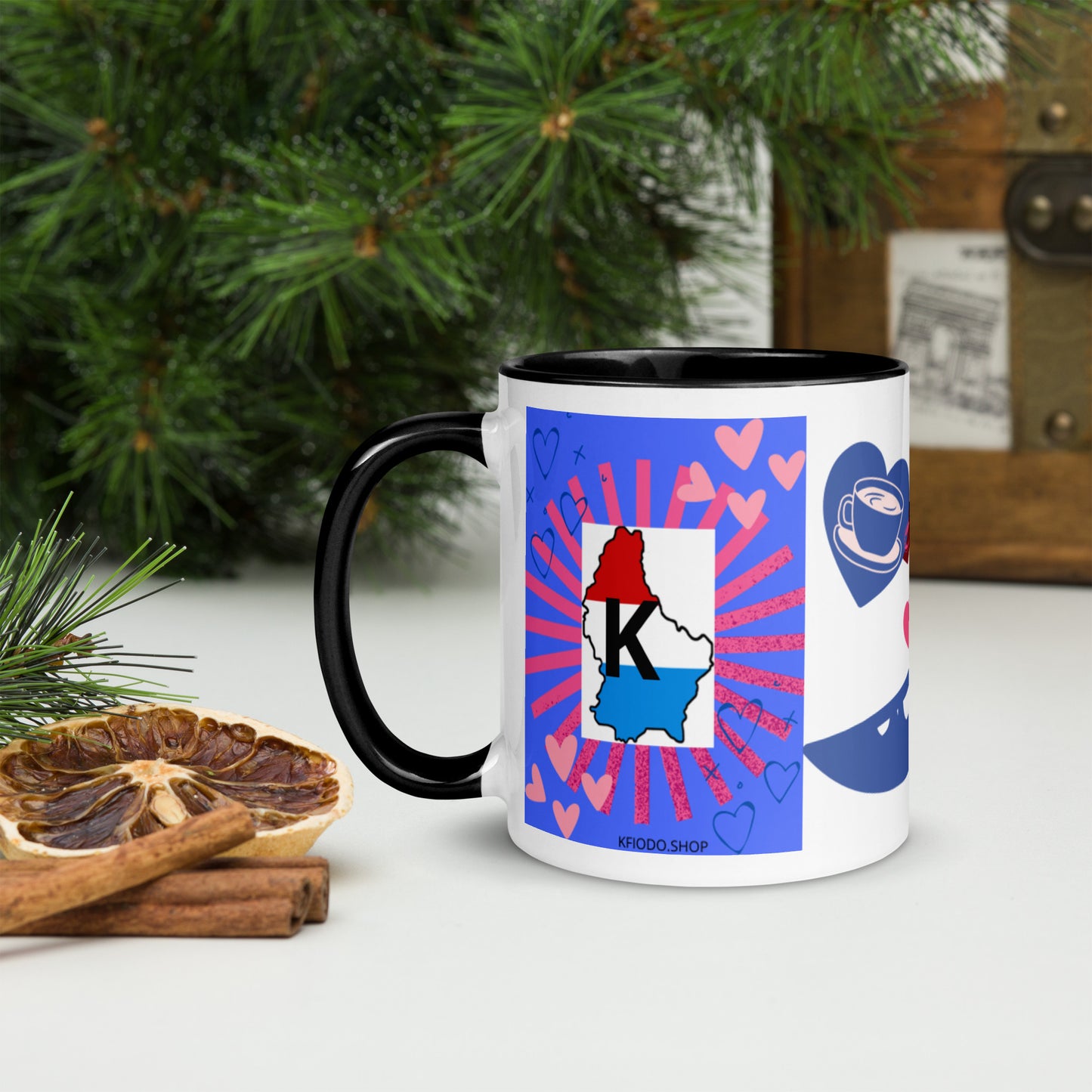 Mug *LUXEMBOURG* à Intérieur Coloré