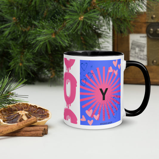 Mug *Y* à Intérieur Coloré