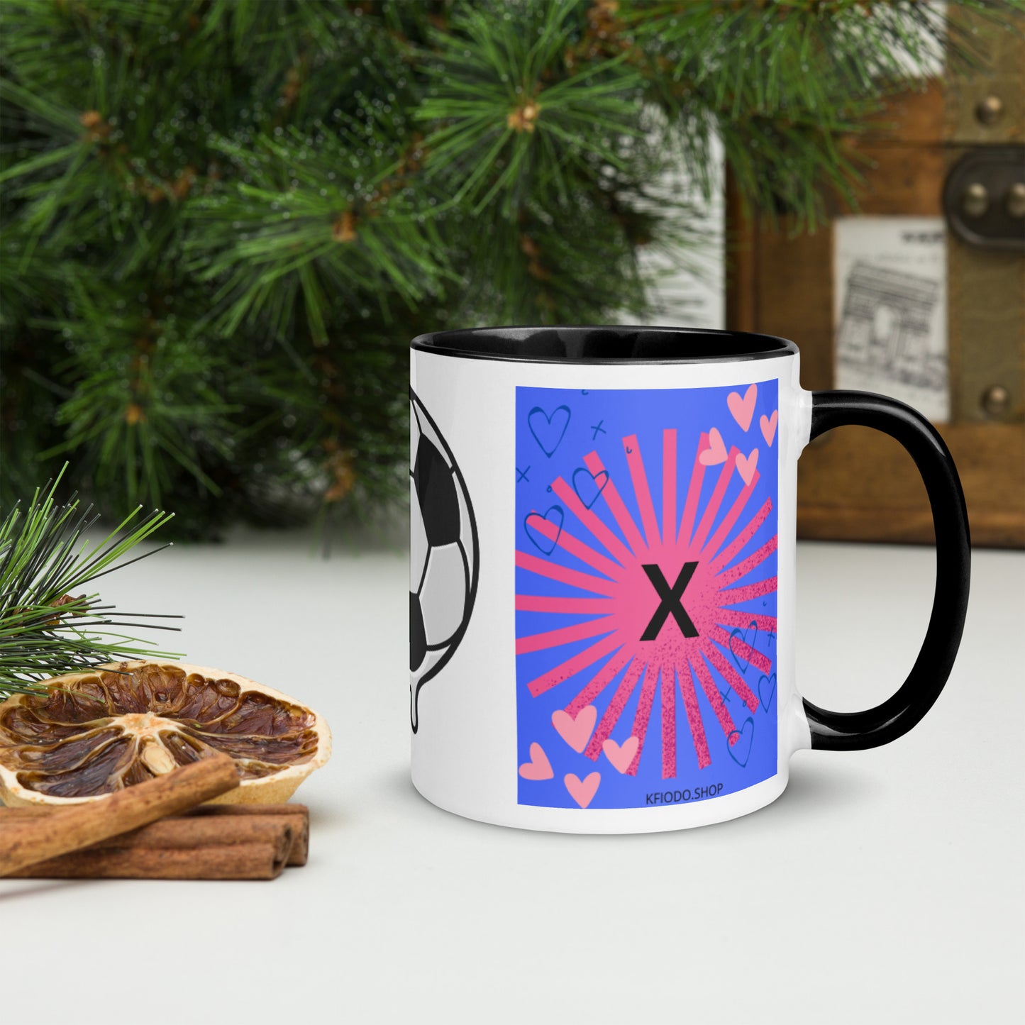 Mug *X* à Intérieur Coloré