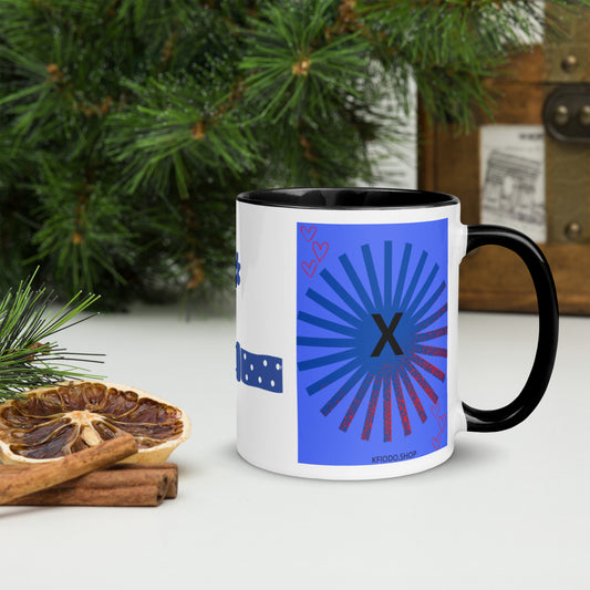 Mug *X à Intérieur Coloré