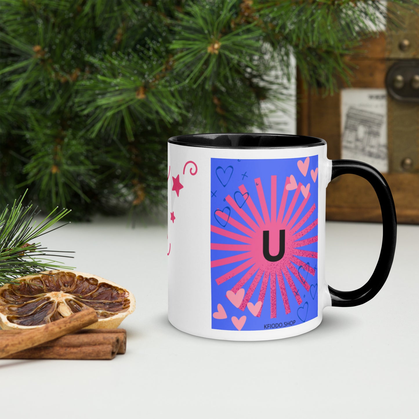 Mug *U* à Intérieur Coloré