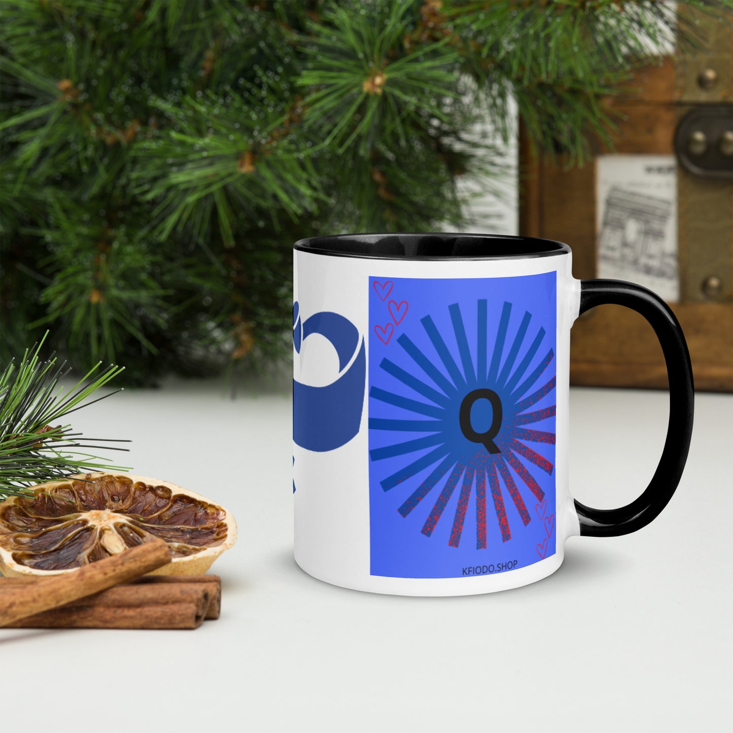 Mug *Q à Intérieur Coloré