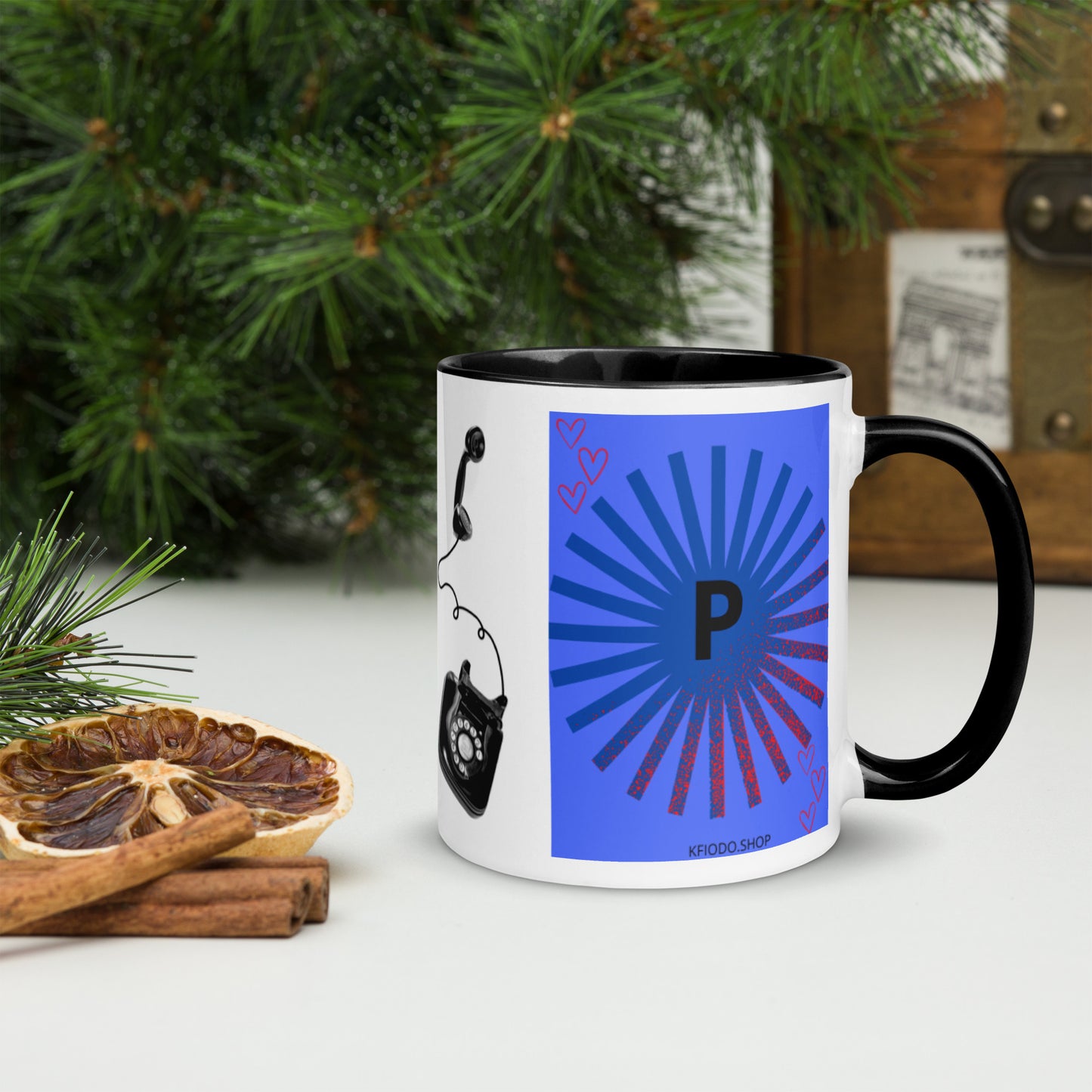 Mug *P à Intérieur Coloré