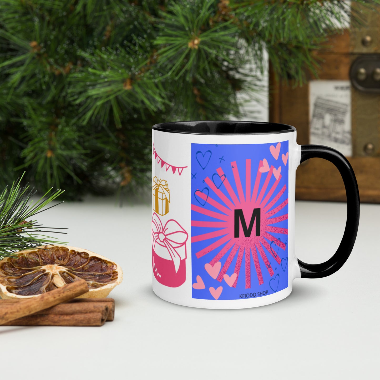 Mug *M* à Intérieur Coloré