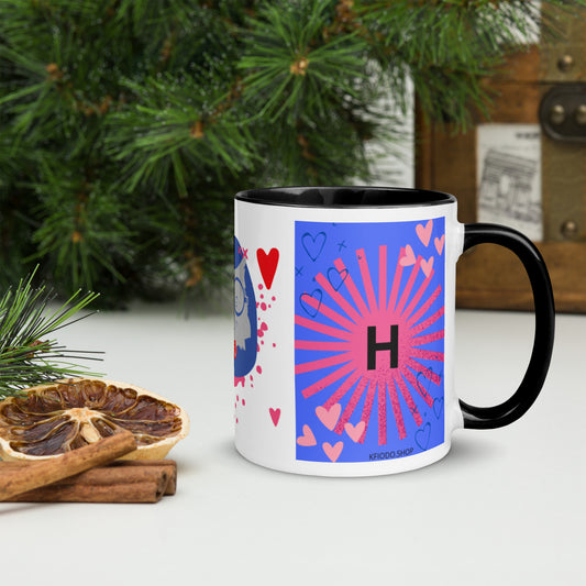 Mug *H* à Intérieur Coloré