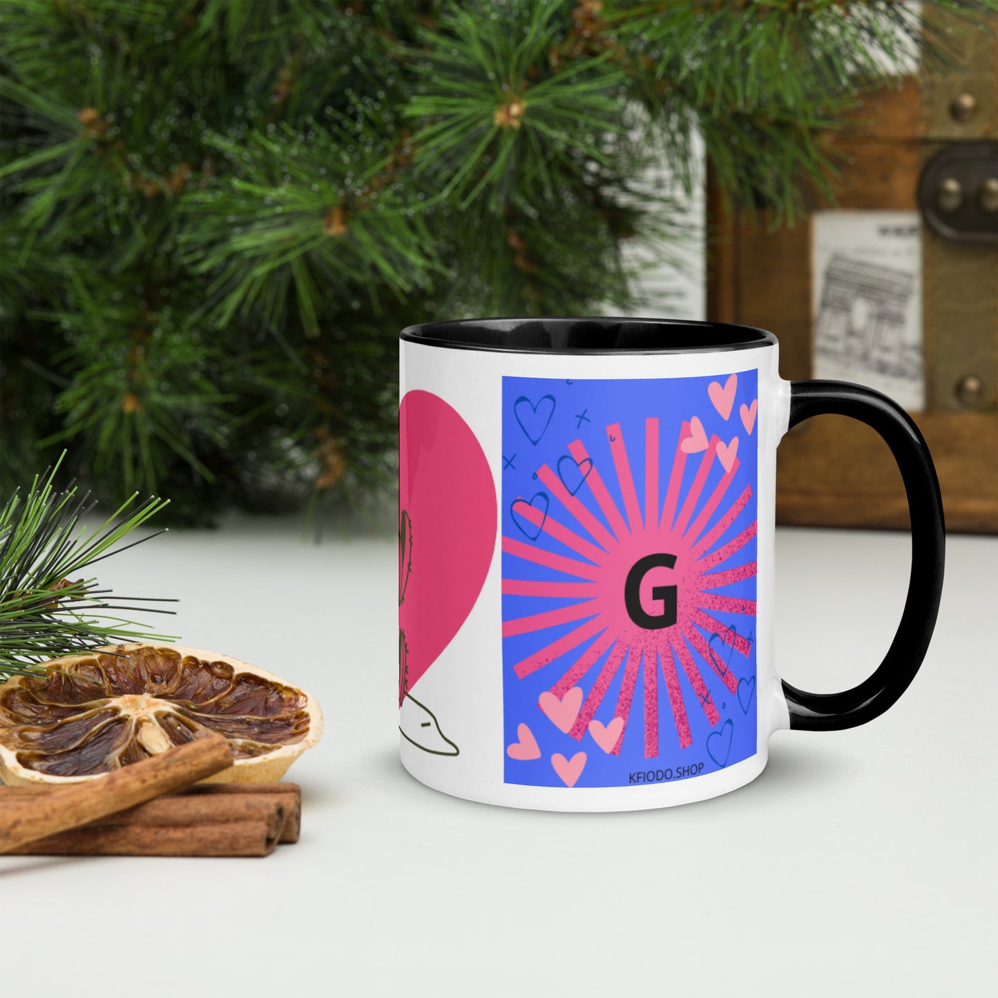 Mug *G* à Intérieur Coloré