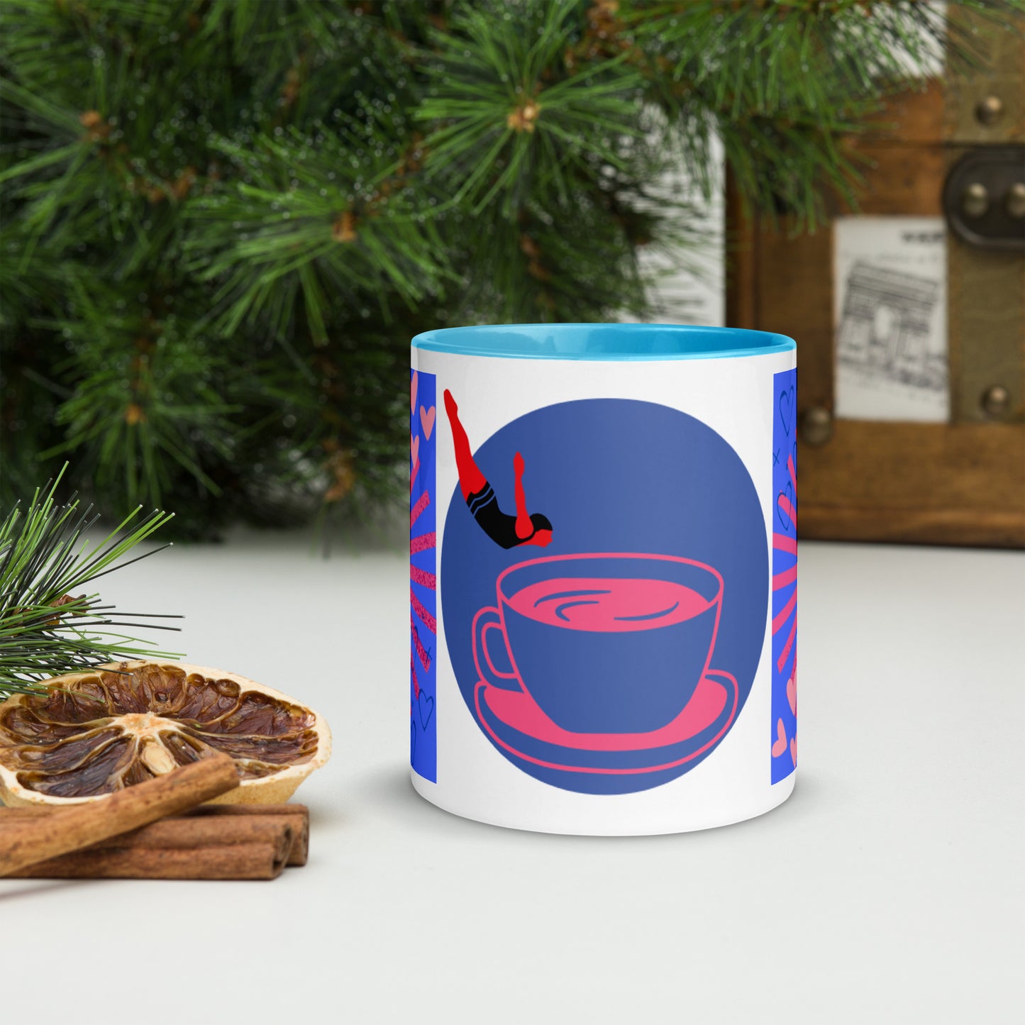 Mug *L* à Intérieur Coloré