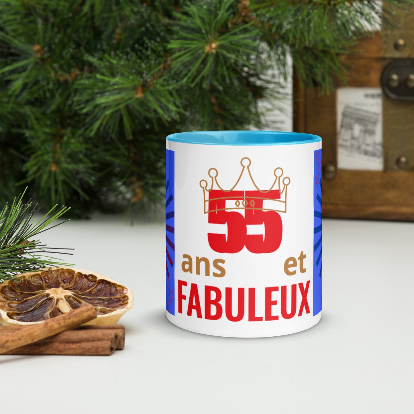 Mug *J à Intérieur Coloré