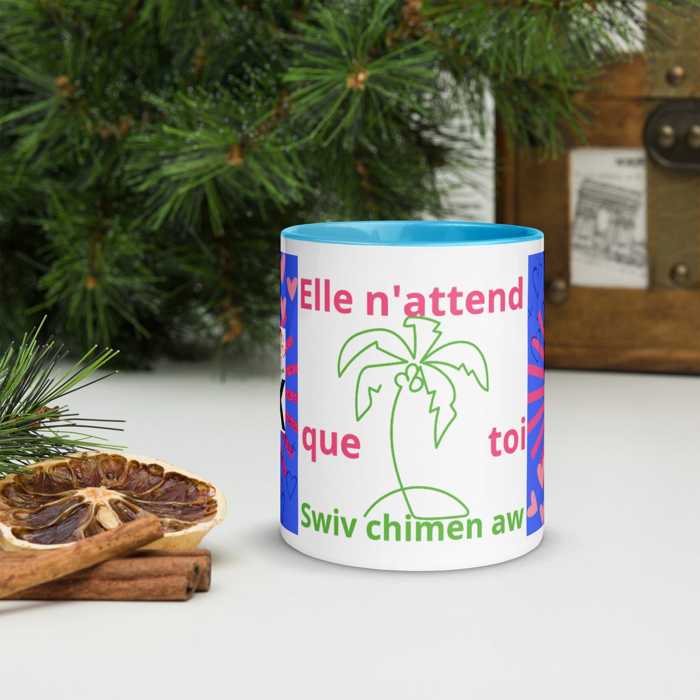 Mug *GUADELOUPE* à Intérieur Coloré