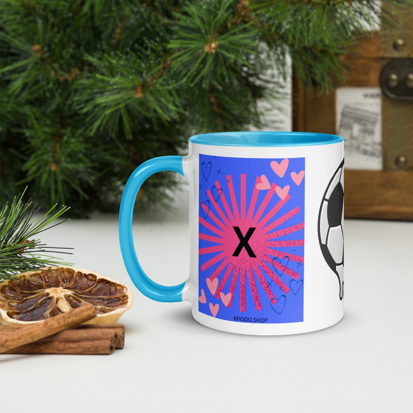 Mug *X* à Intérieur Coloré