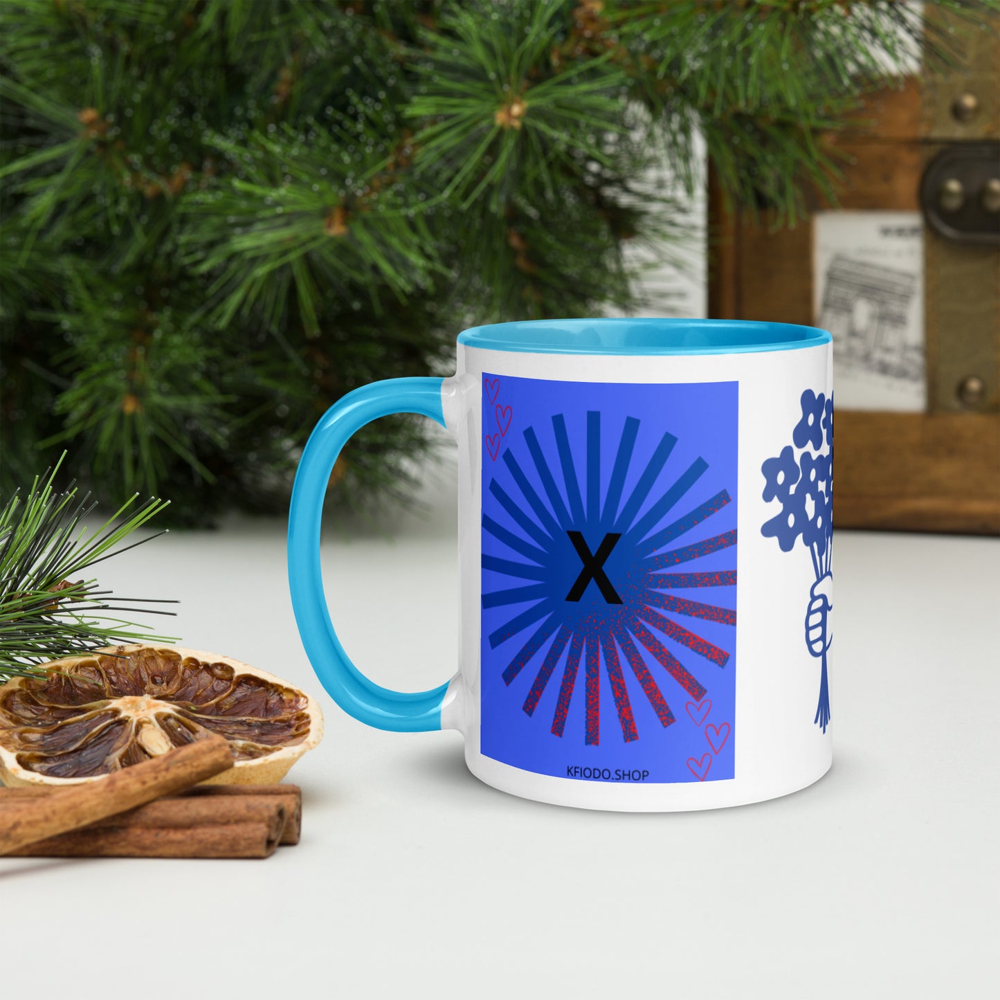 Mug *X à Intérieur Coloré