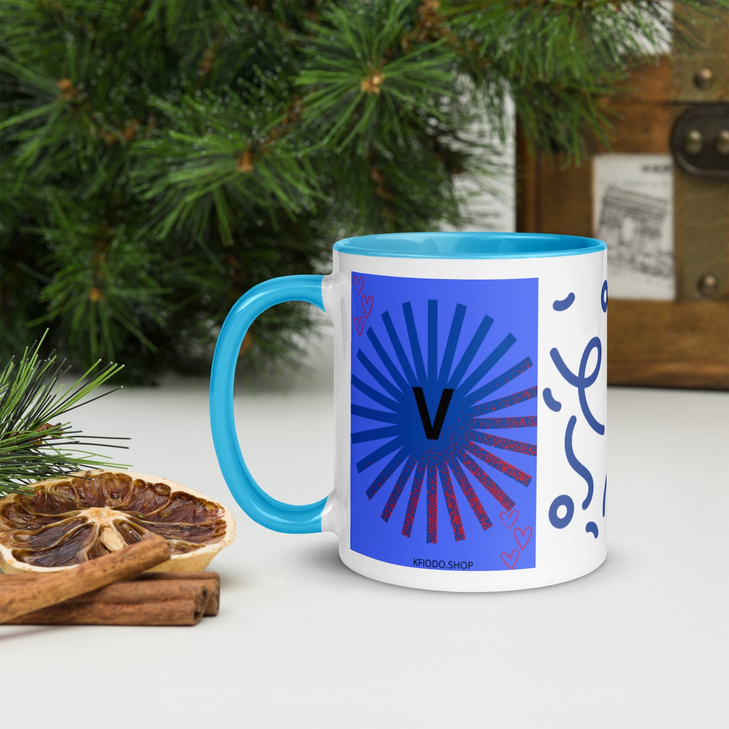Mug *V à Intérieur Coloré