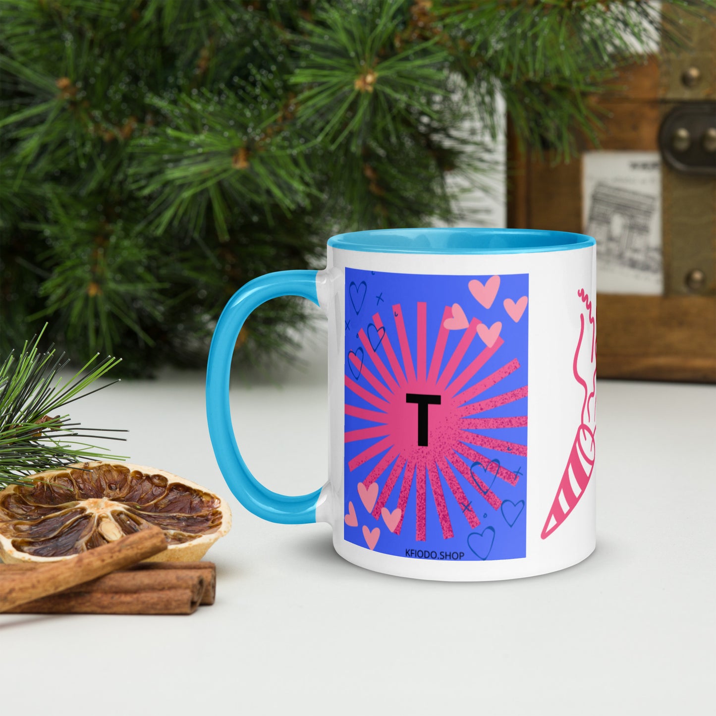 Mug *T* à Intérieur Coloré