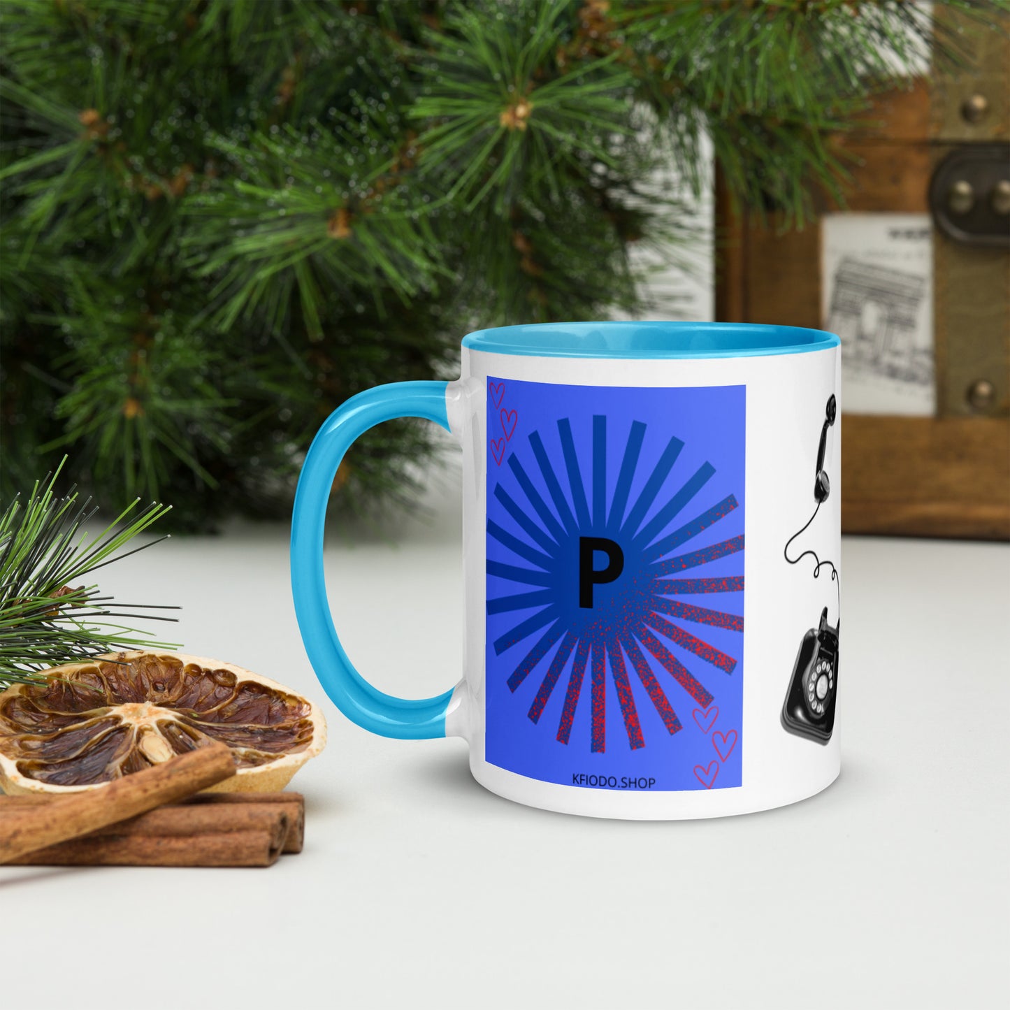 Mug *P à Intérieur Coloré