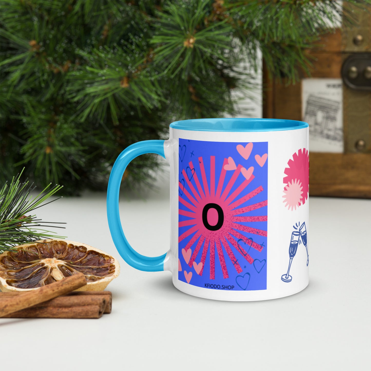 Mug *O* à Intérieur Coloré