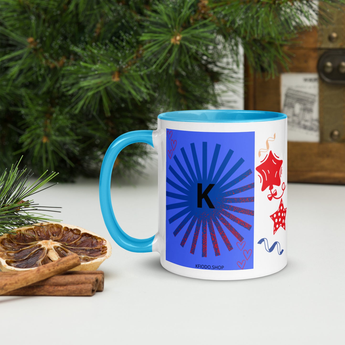 Mug *K à Intérieur Coloré
