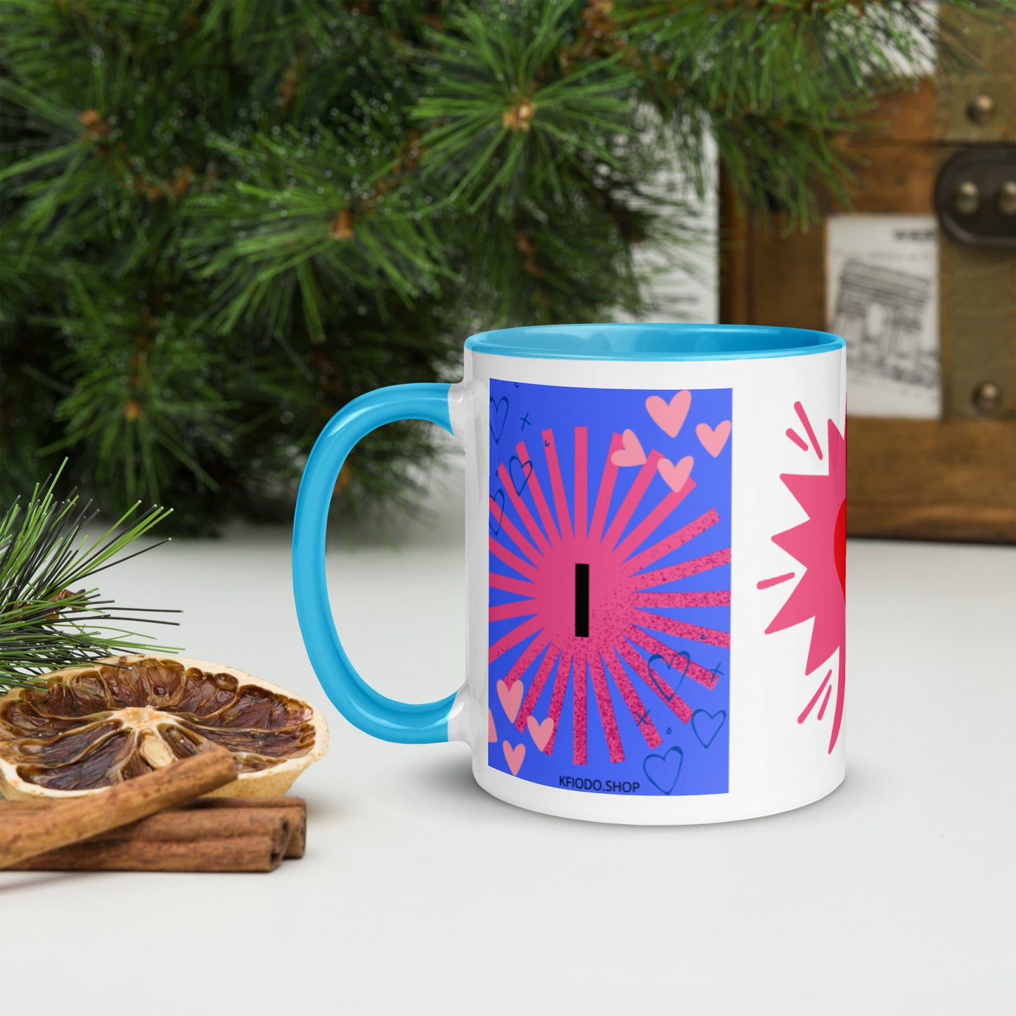 Mug *I* à Intérieur Coloré