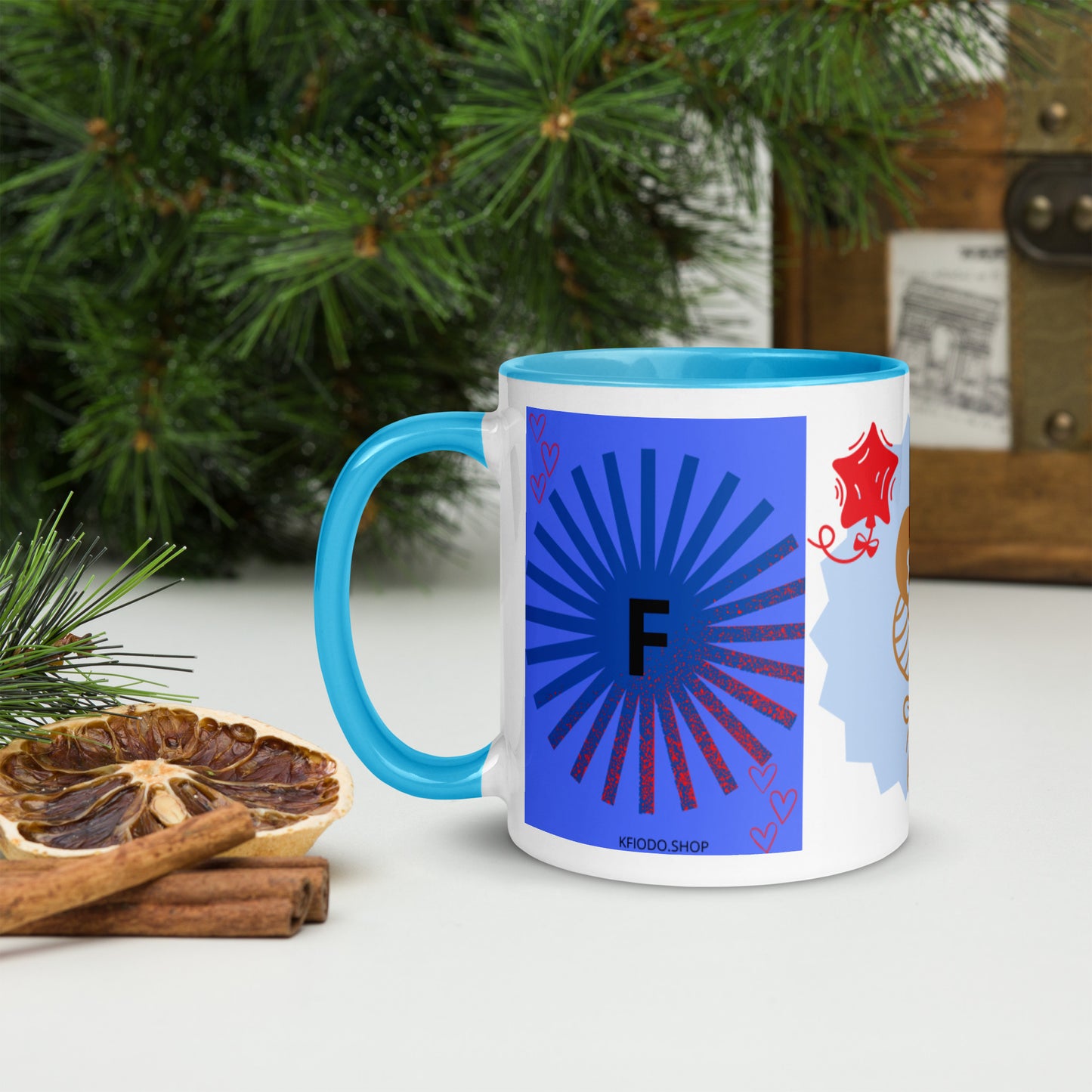 Mug *F à Intérieur Coloré