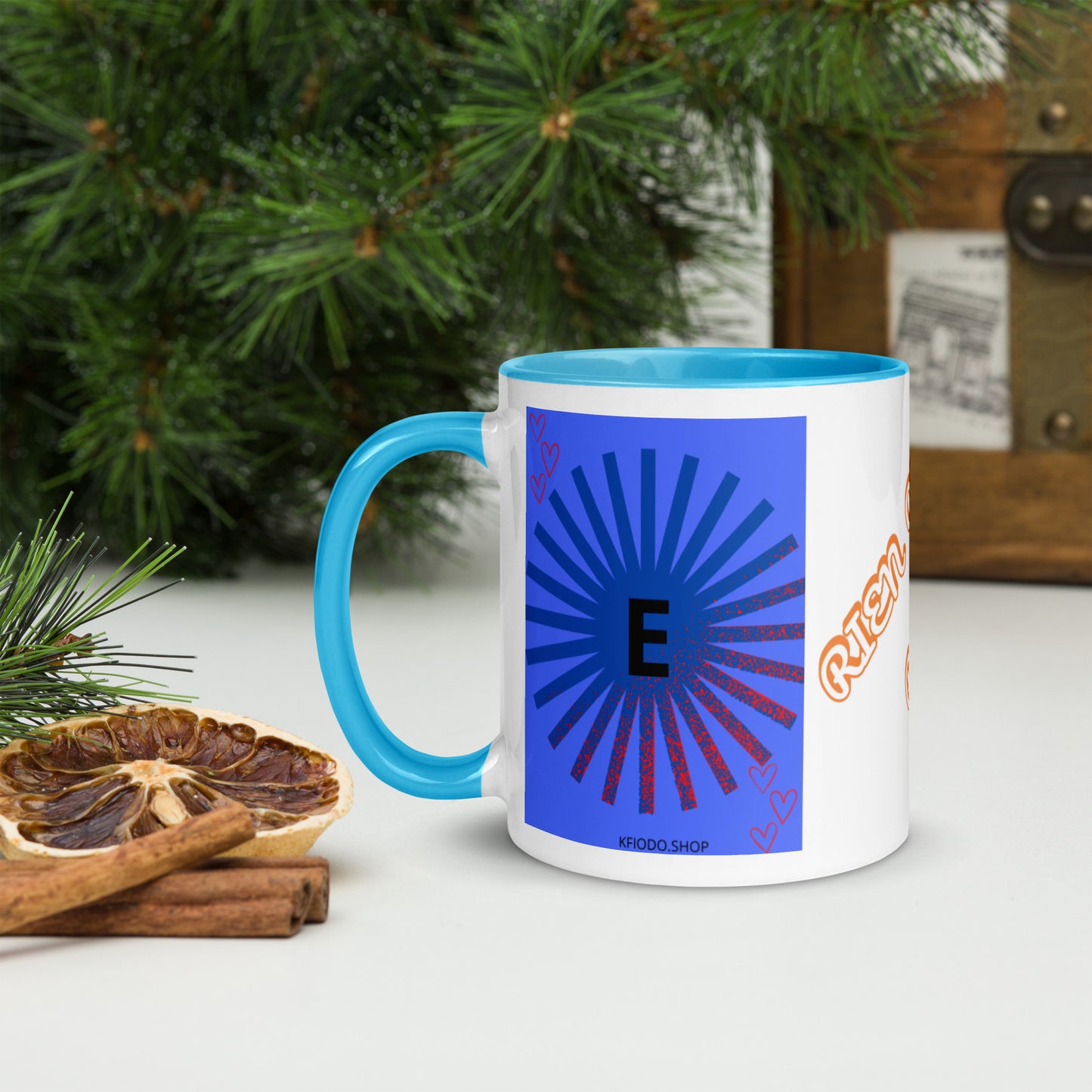 Mug *E à Intérieur Coloré