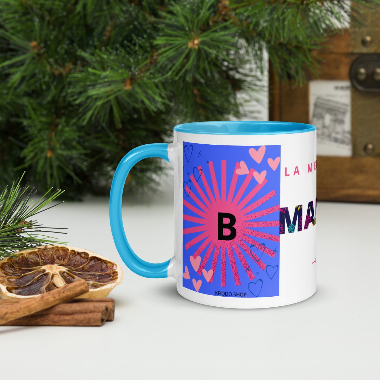 Mug *B* à Intérieur Coloré