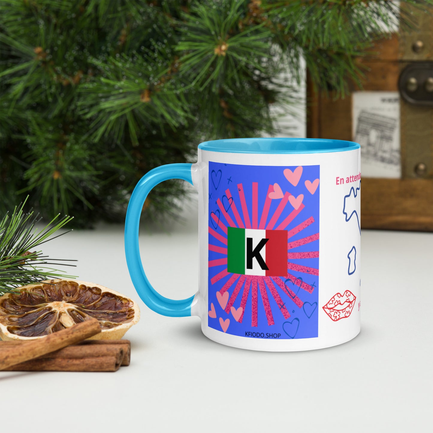 Mug *ITALIE* à Intérieur Coloré