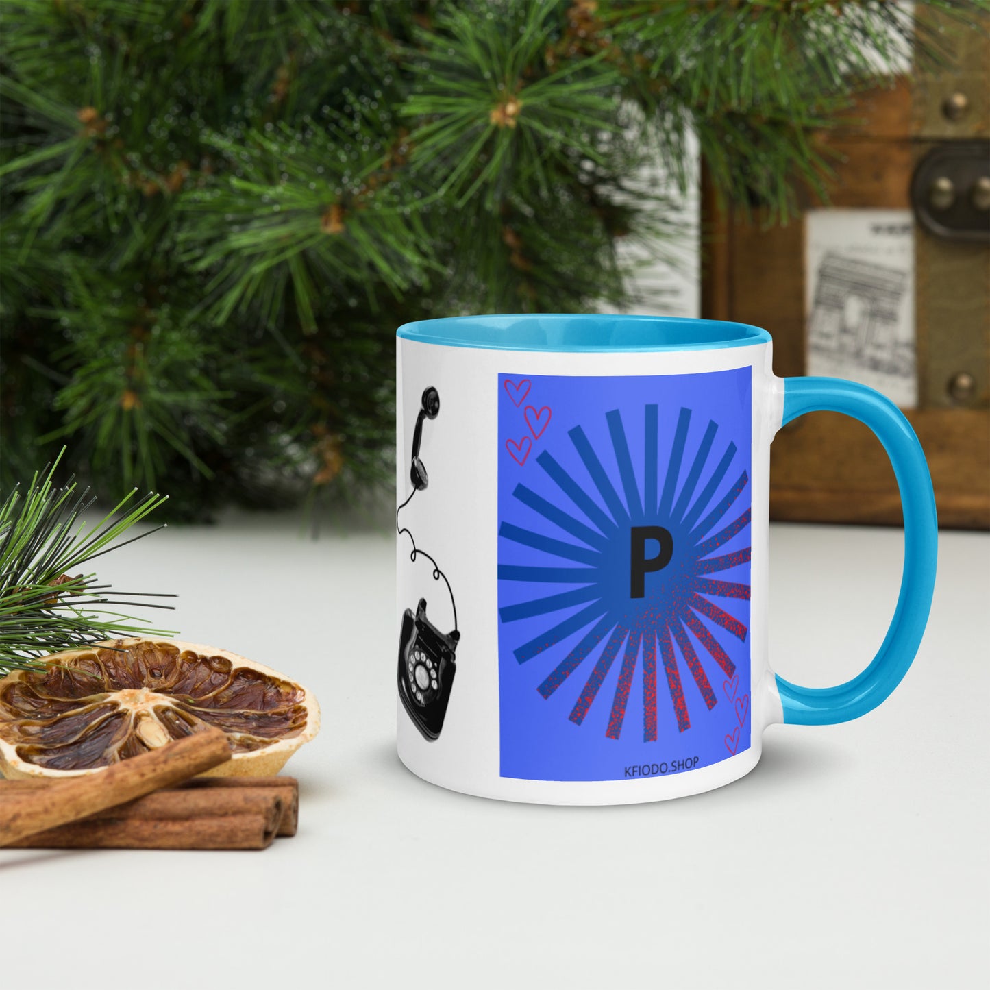 Mug *P à Intérieur Coloré