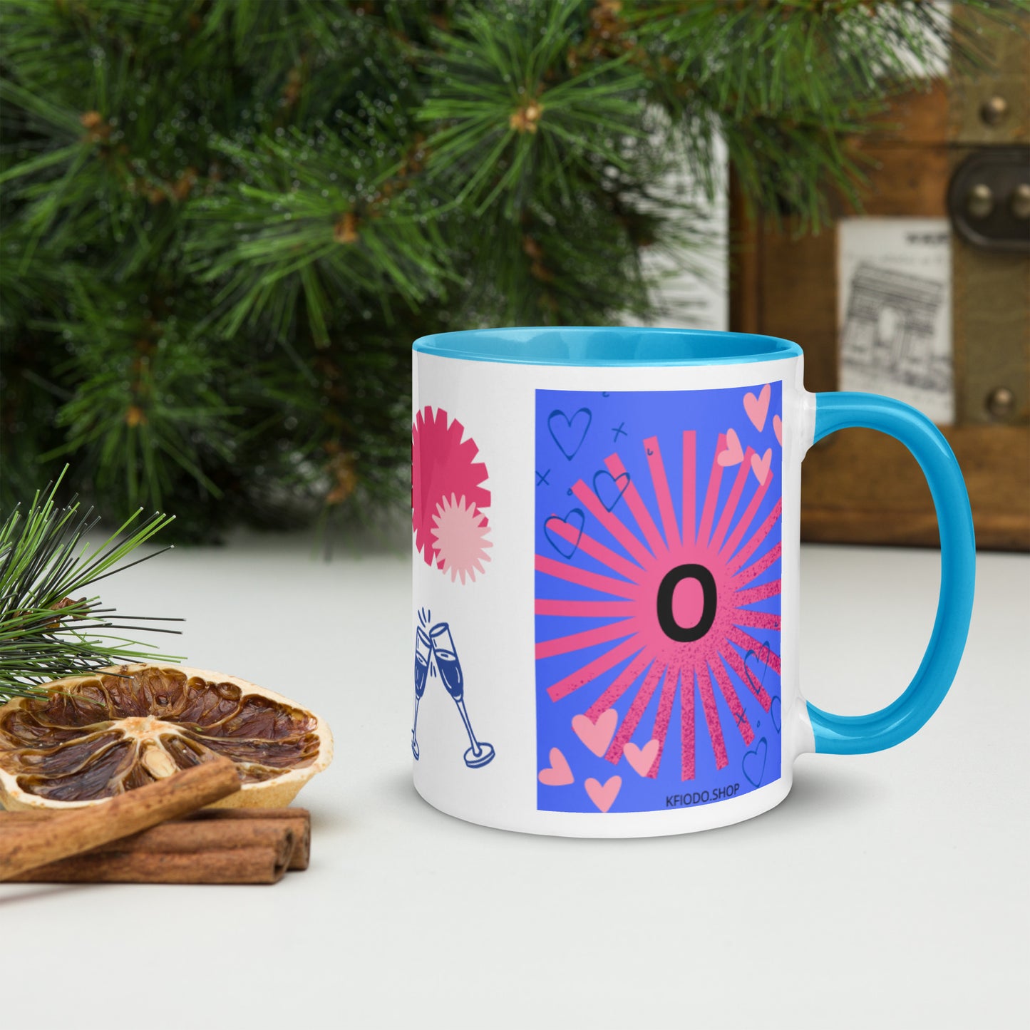 Mug *O* à Intérieur Coloré