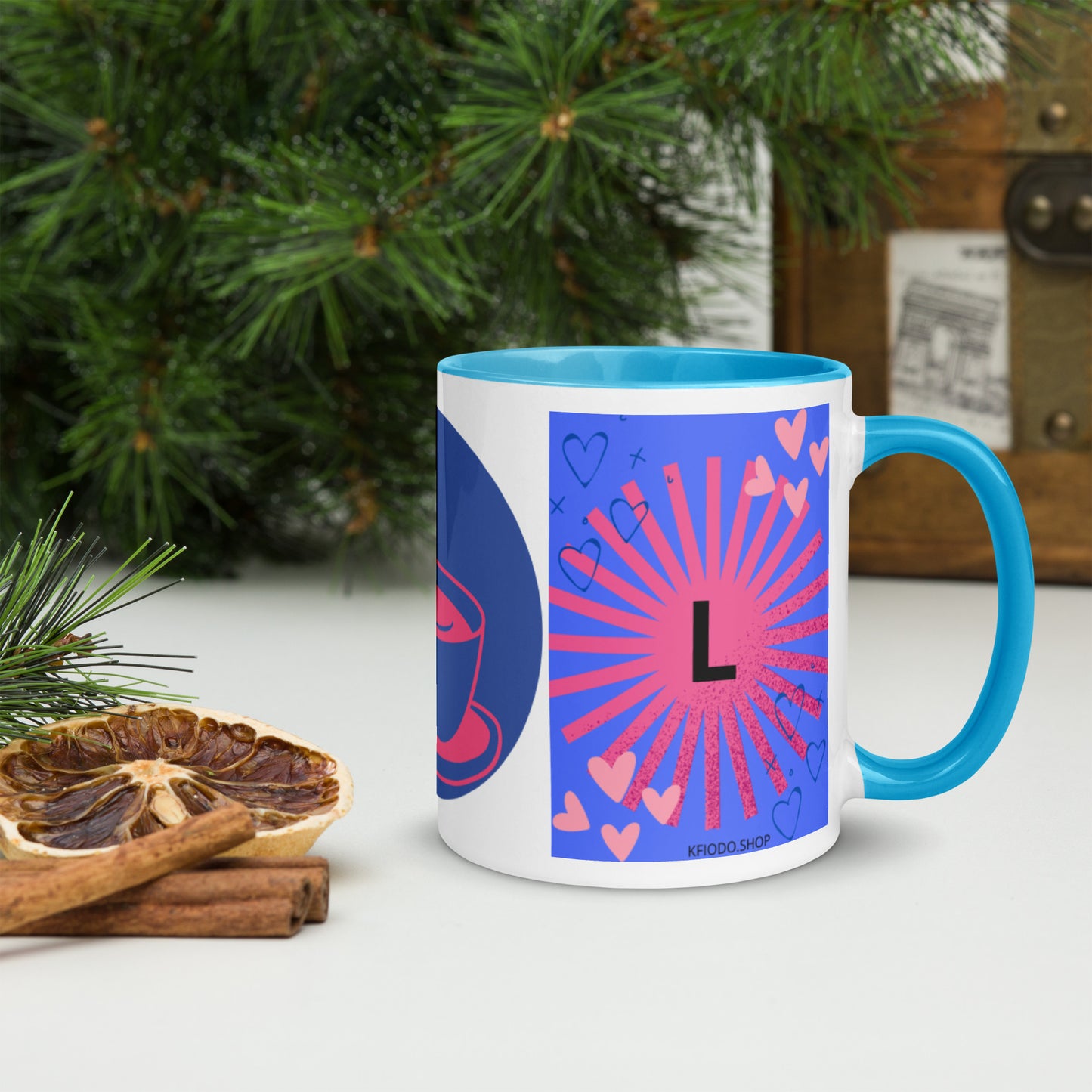 Mug *L* à Intérieur Coloré