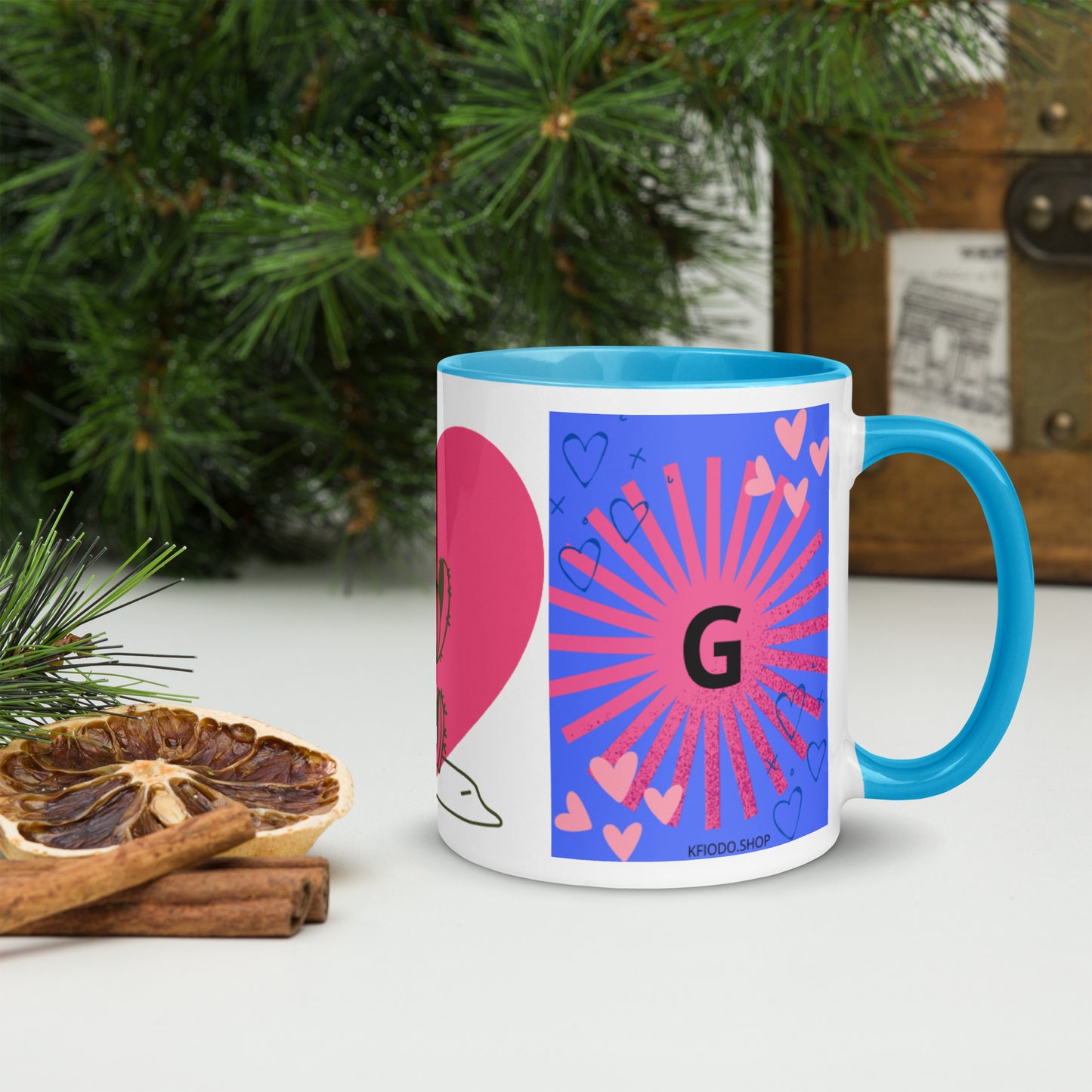 Mug *G* à Intérieur Coloré