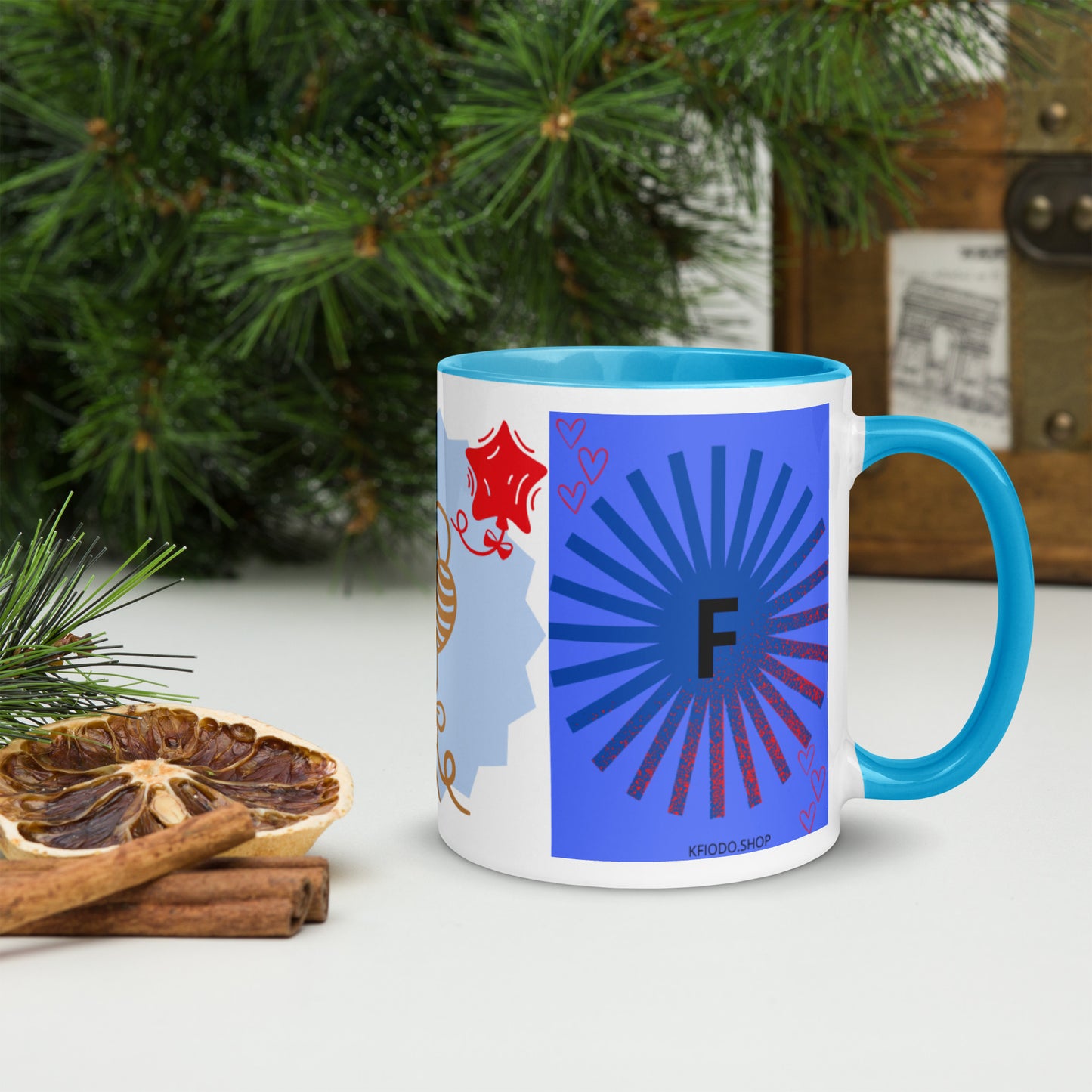 Mug *F à Intérieur Coloré