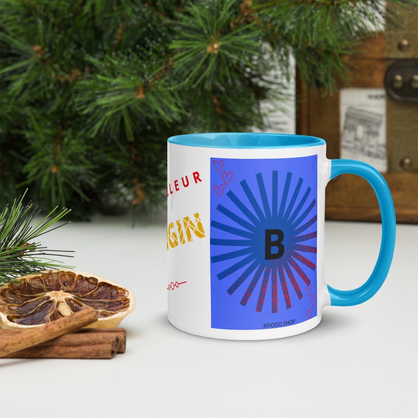 Mug *B à Intérieur Coloré