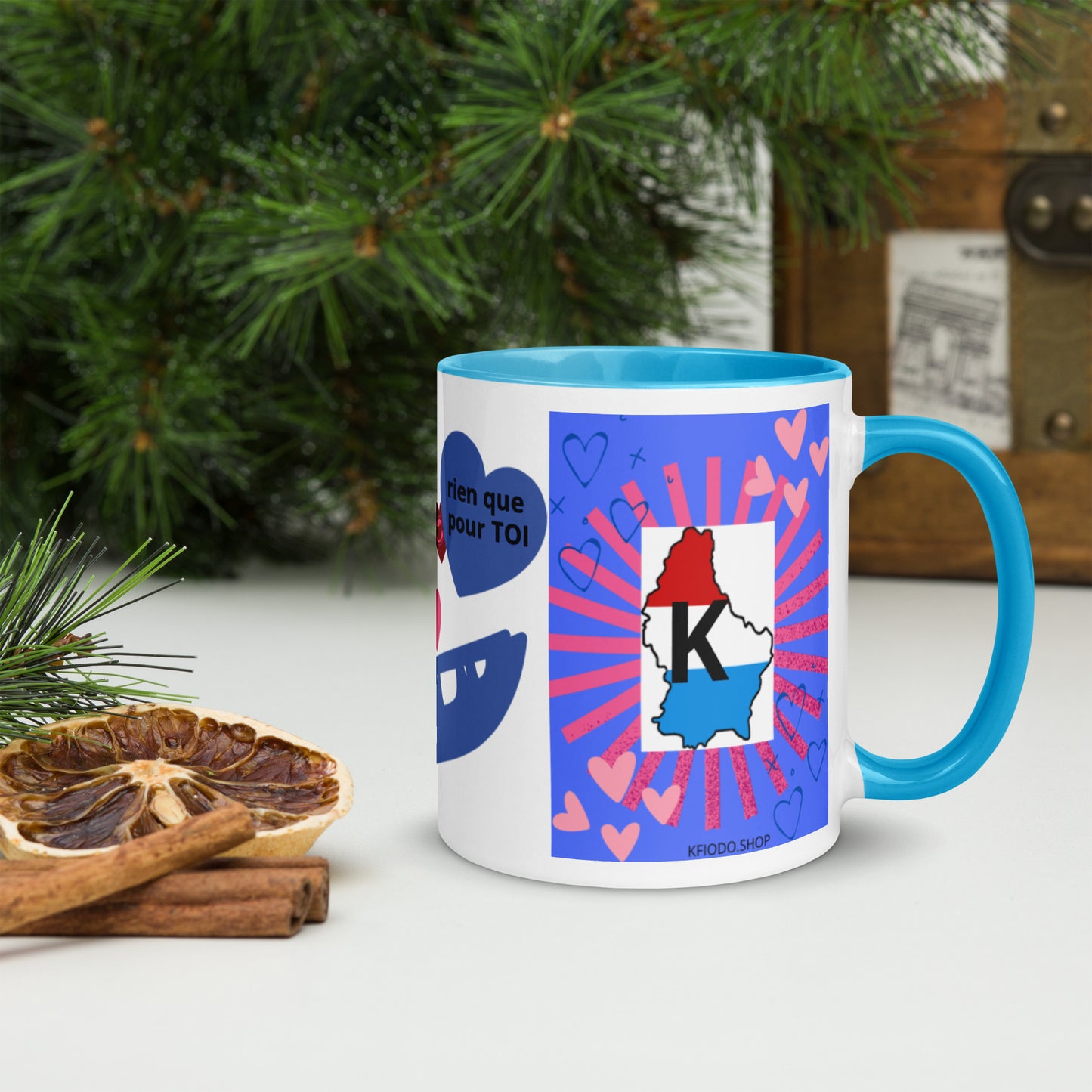 Mug *LUXEMBOURG* à Intérieur Coloré