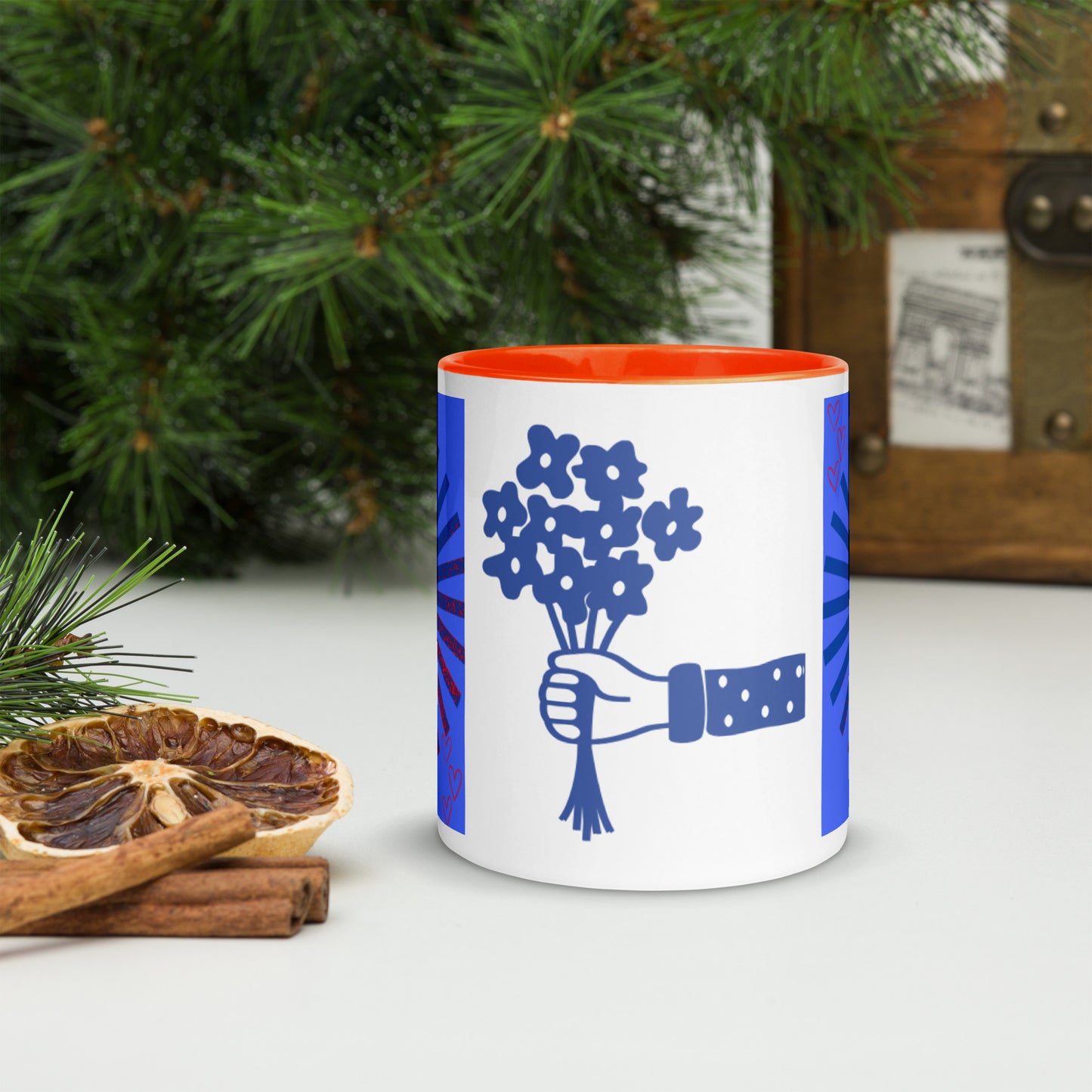 Mug *X à Intérieur Coloré