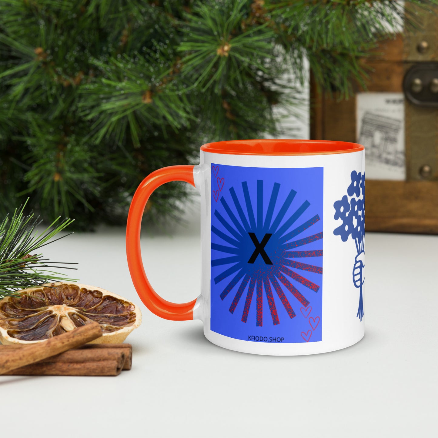 Mug *X à Intérieur Coloré