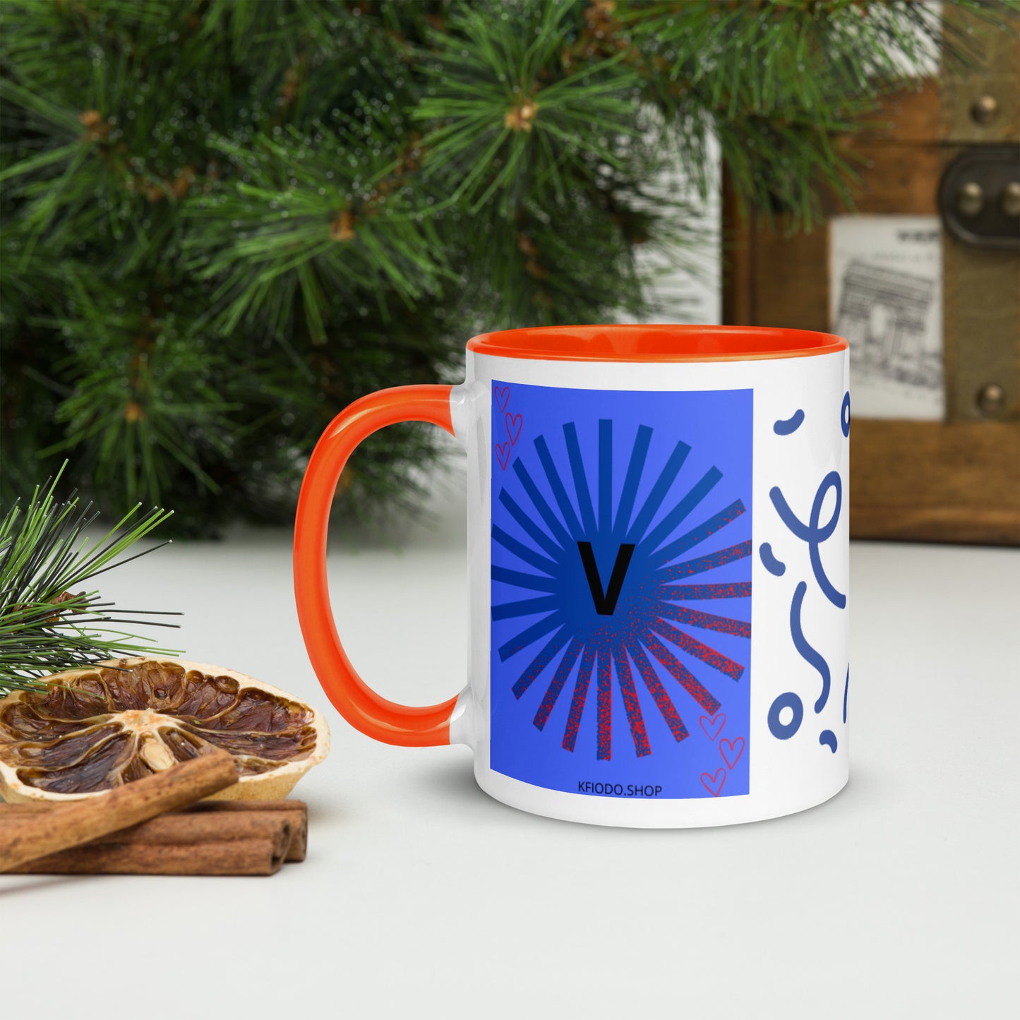 Mug *V à Intérieur Coloré