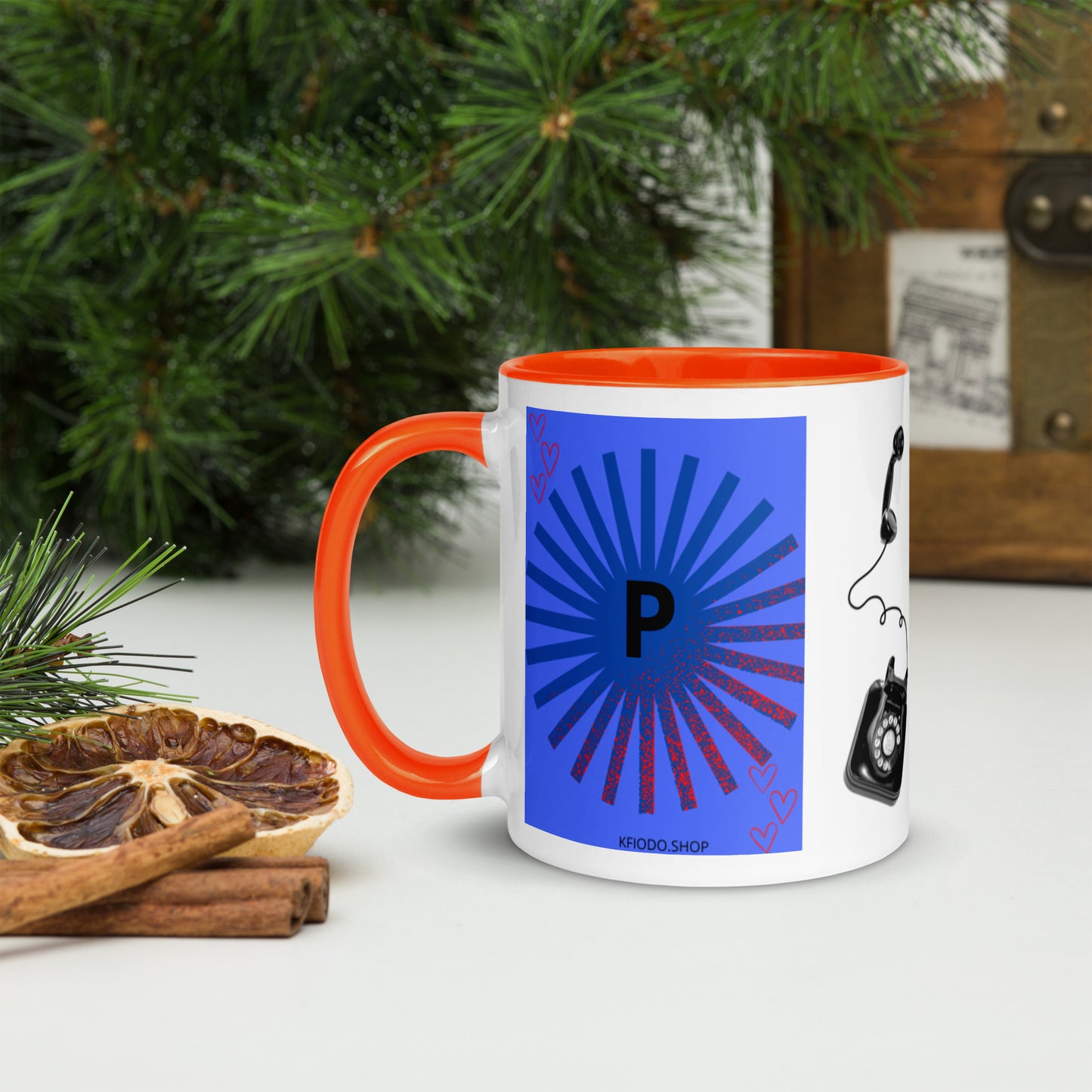 Mug *P à Intérieur Coloré