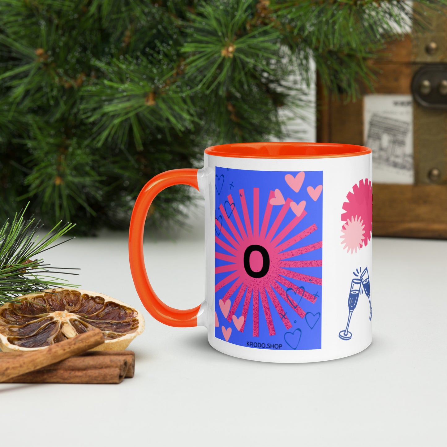 Mug *O* à Intérieur Coloré