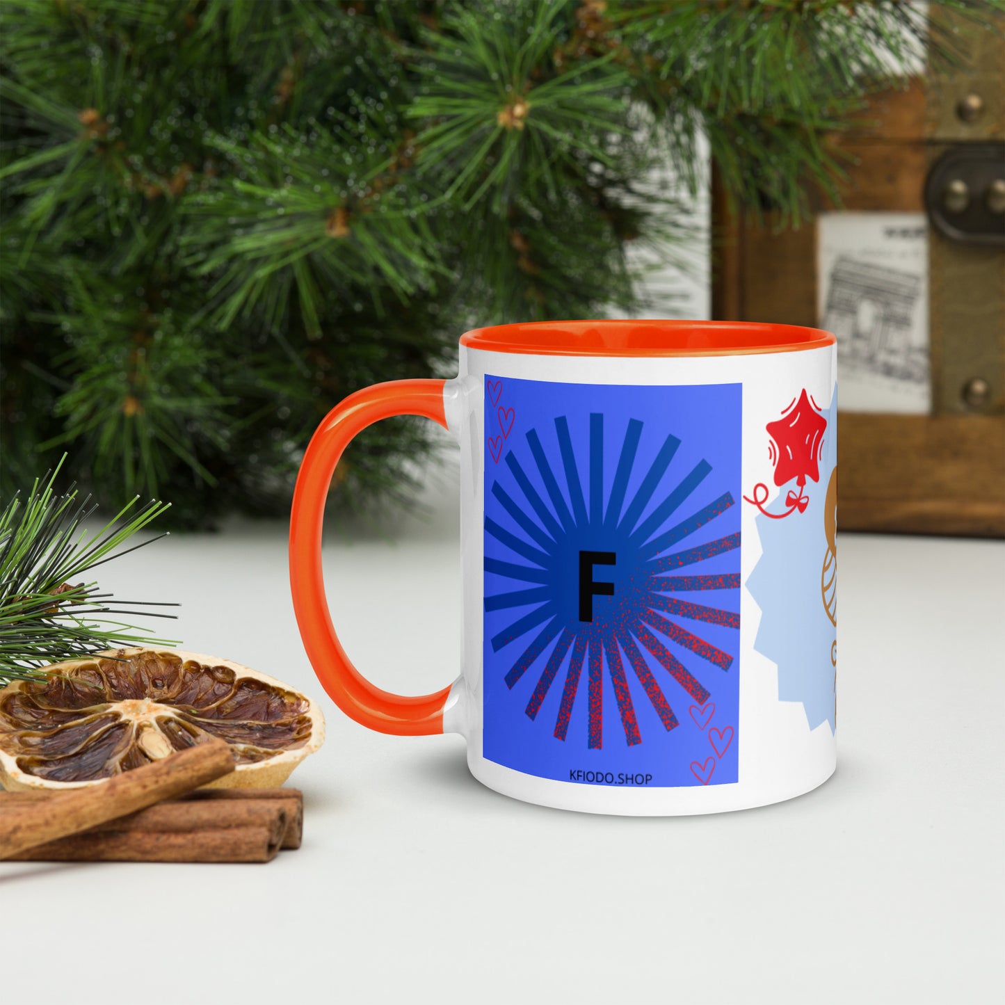 Mug *F à Intérieur Coloré