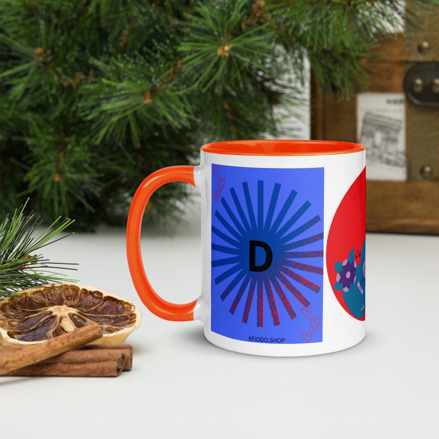 Mug *D à Intérieur Coloré