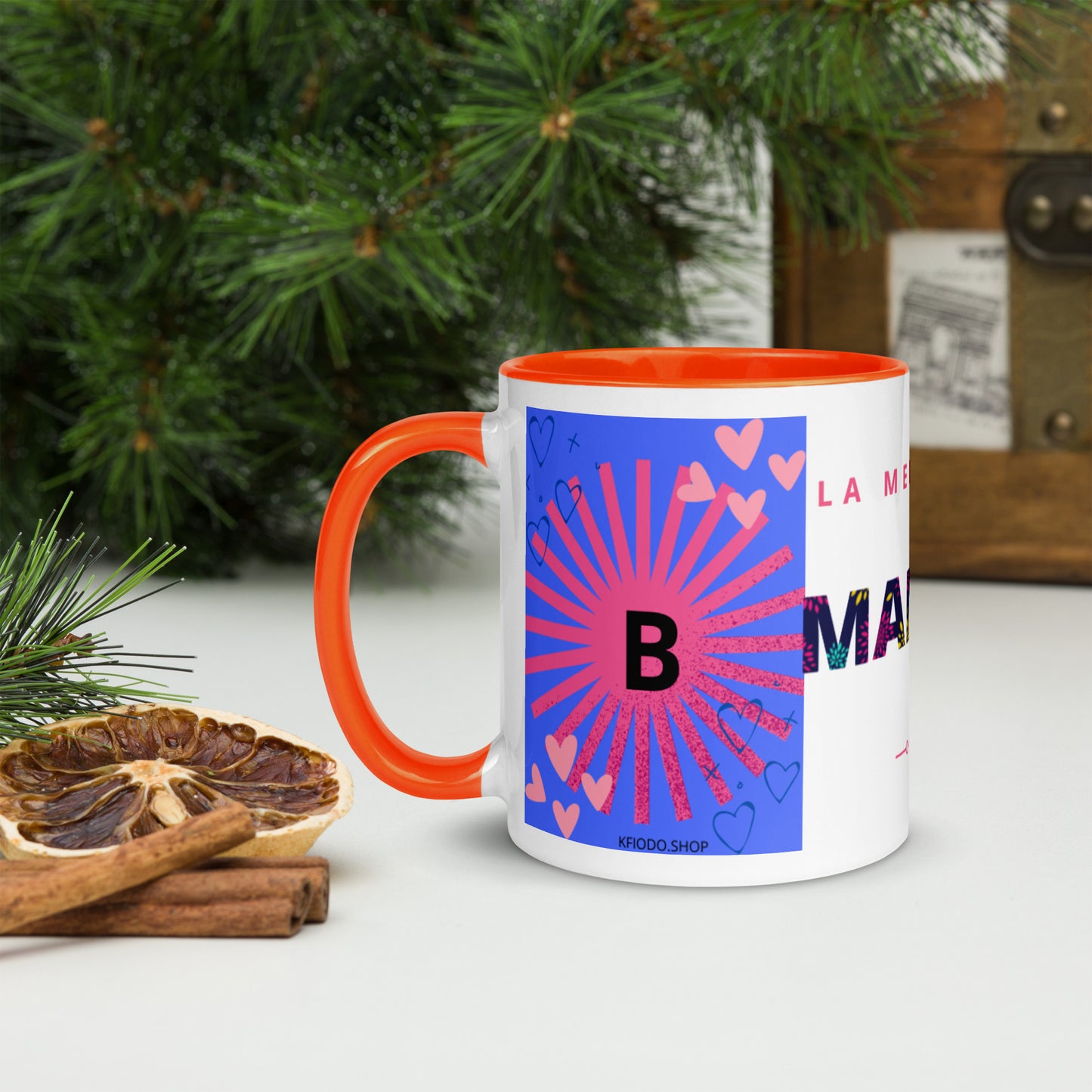 Mug *B* à Intérieur Coloré